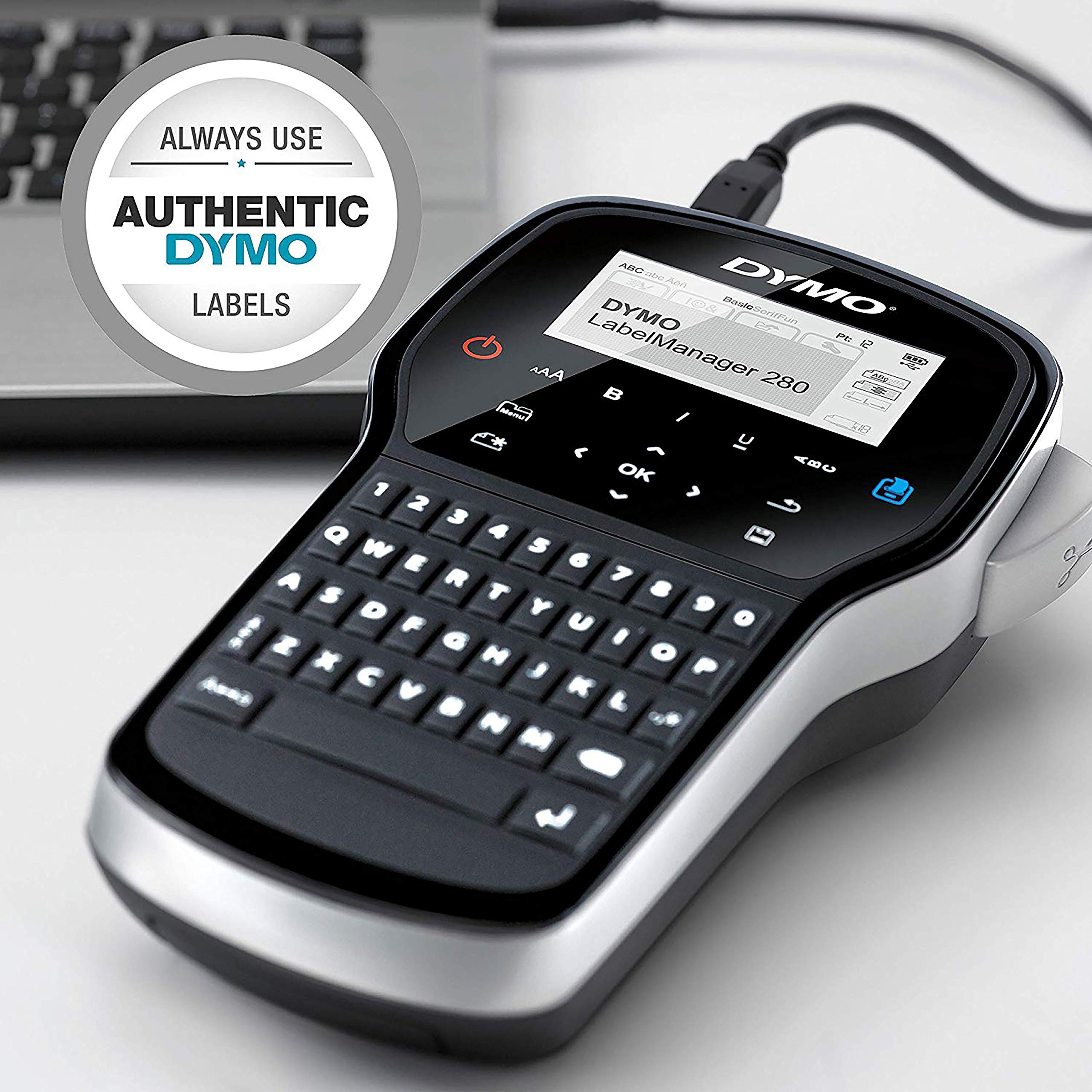 Dymo LabelManager 280 im praktischen Koffer(SoftCase)Qwerty Beschriftungsgerät