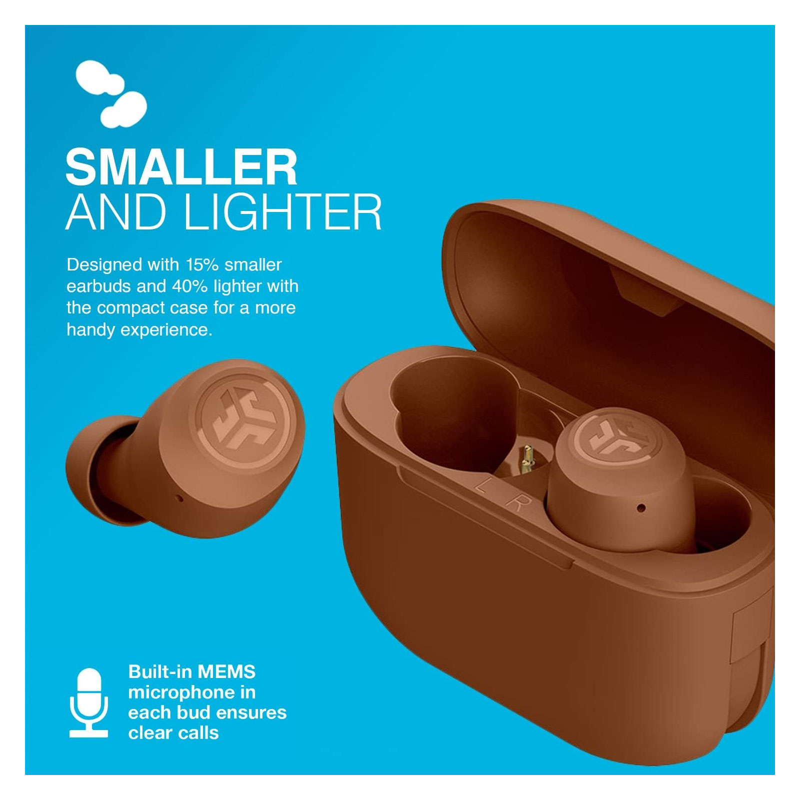 JLab Go Air Tones True Wireless Earbuds Bluetooth In-Ear-Kopfhörer Kabellos