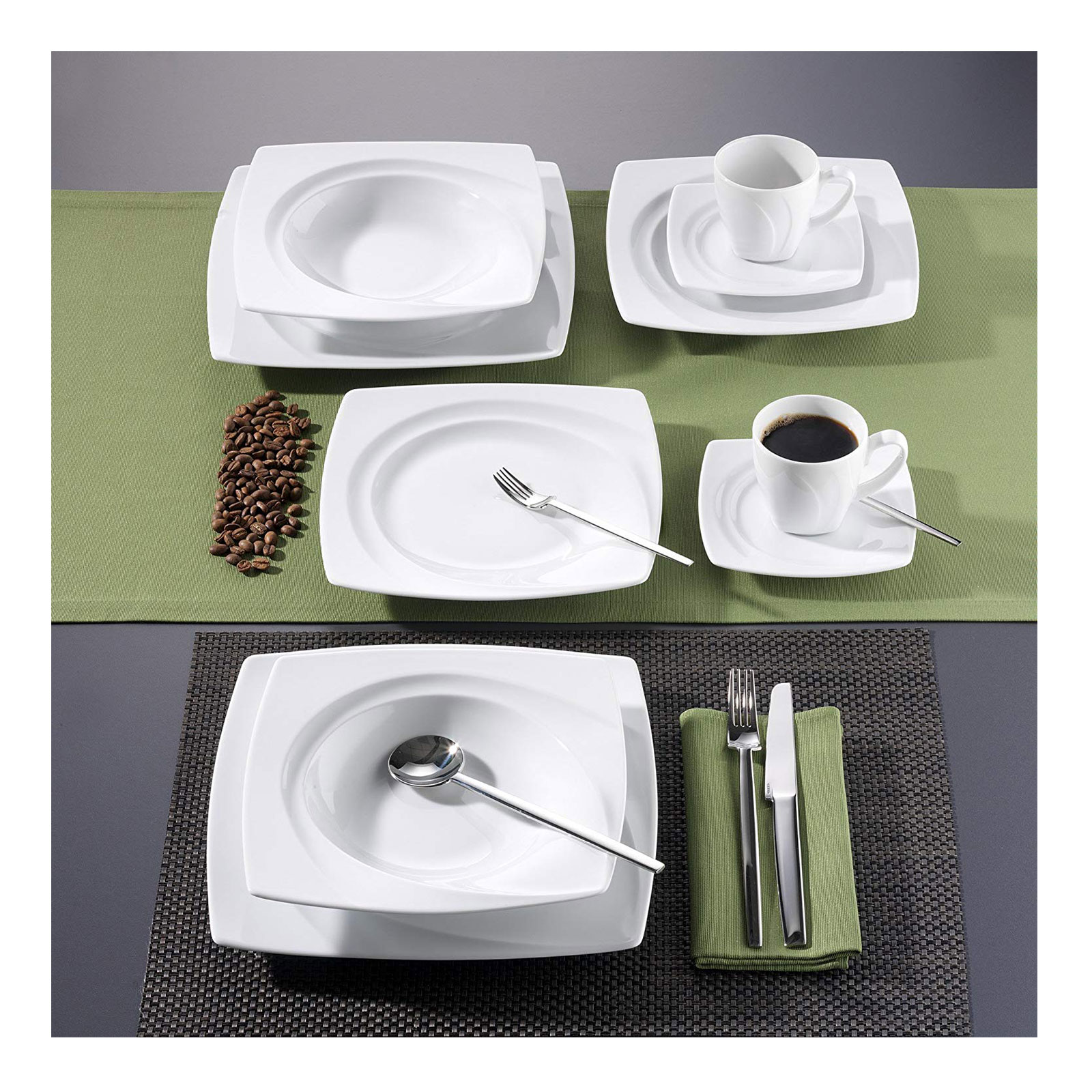 CreaTable, 13160, Serie Celebration weiss, Kombiservice 30tlg