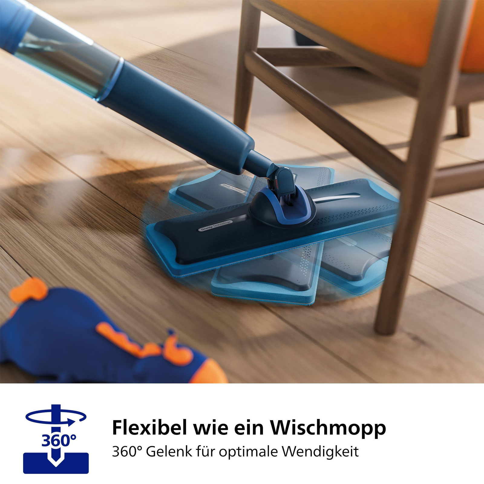 Philips XV5113/11 OneUp elektrischer Wischmopp