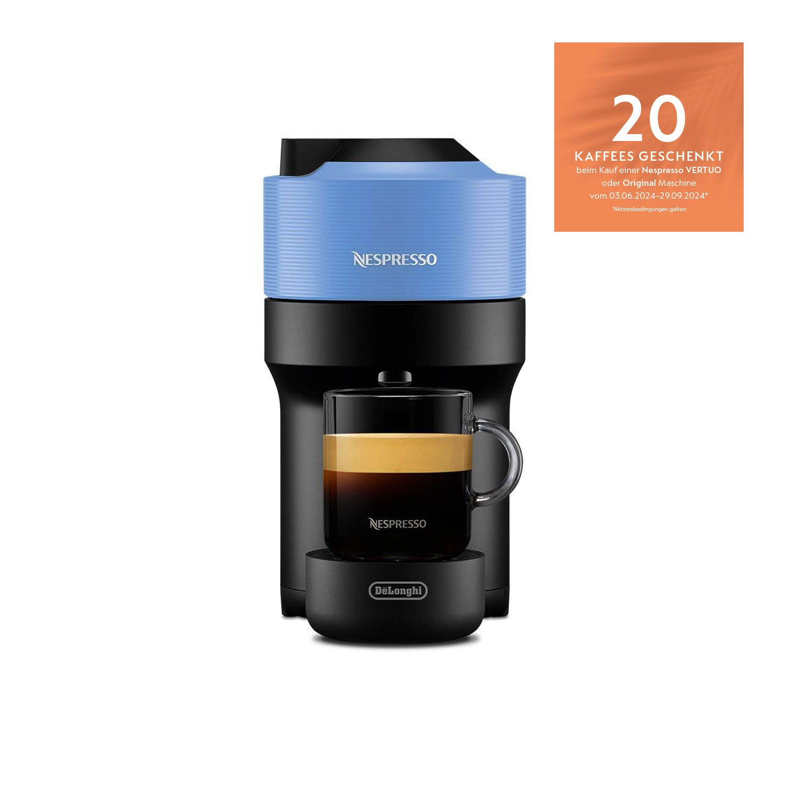 De'Longhi ENV90.A Nespresso Vertuo Pop schwarz/blau