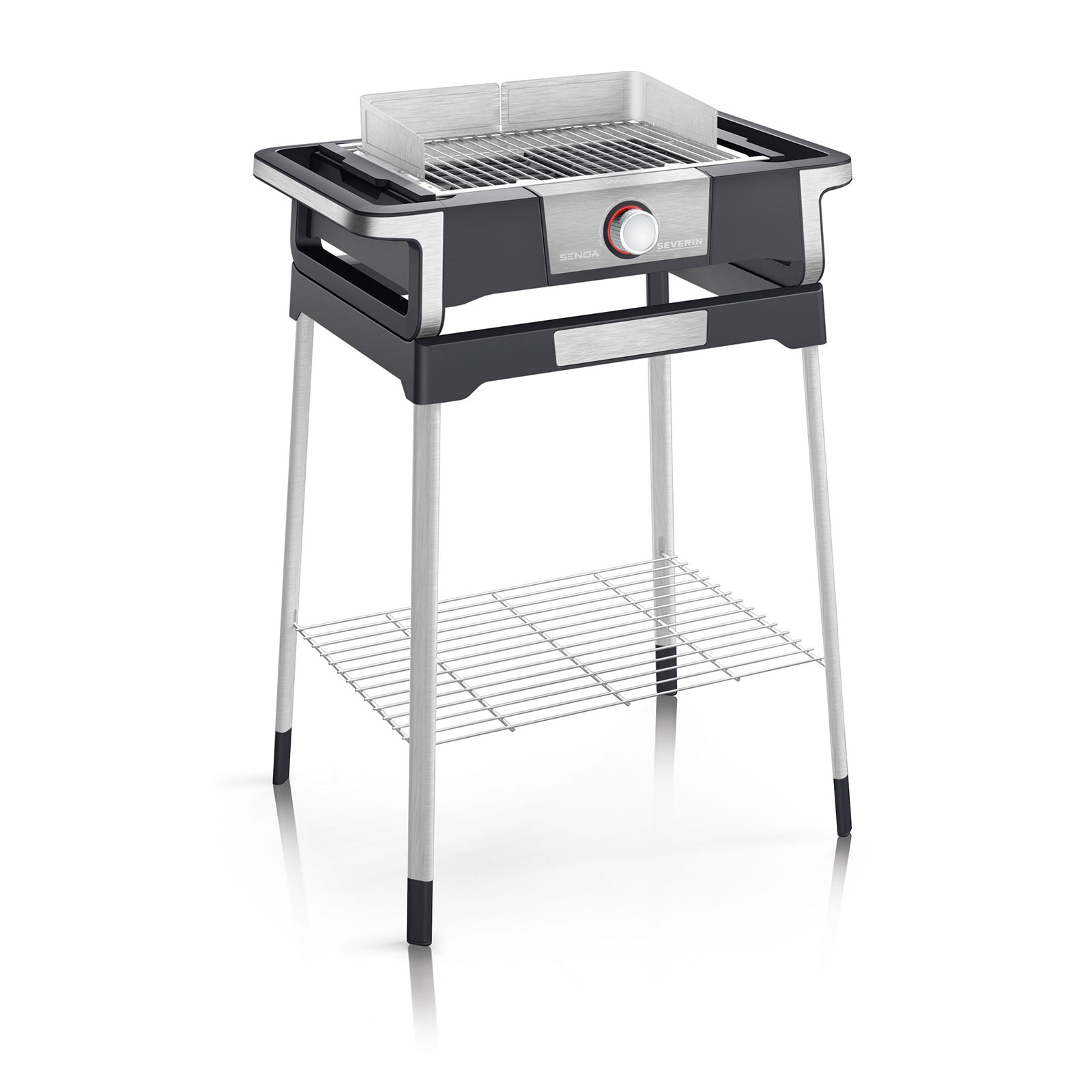 Severin PG 8117 Senoa Boost S Standgrill schwarz / silber Severin PG 8117 Senoa Boost S Standgrill schwarz / silber
