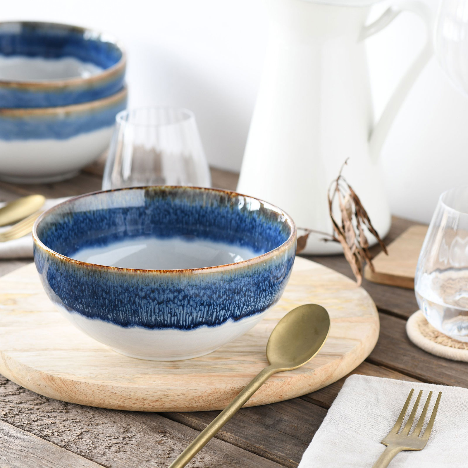 CreaTable Cascade 21684 Buddha Bowl Set, 4-teilig