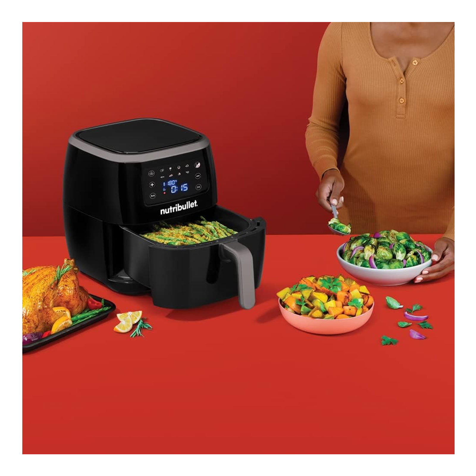 Nutribullet NBA071B XXL Digital Airfryer Heißluftfritteuse