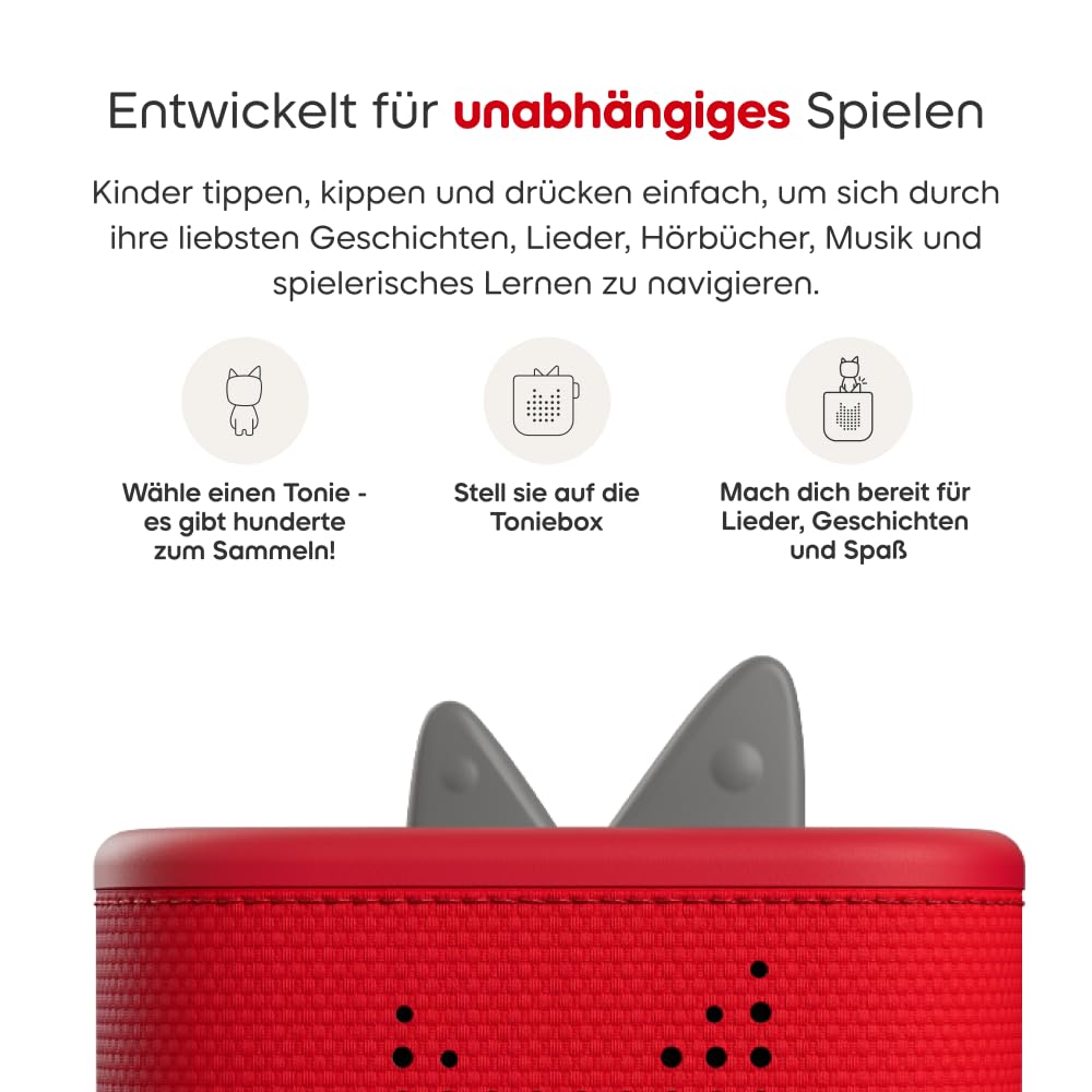 tonies Cuddle Disney Micky Maus, Weiche Plüsch-Hörfigur zum Kuscheln & Lauschen