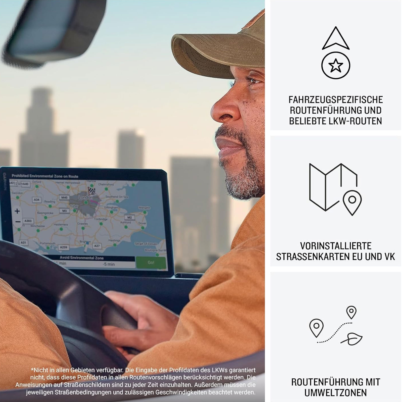 Garmin dēzl LGV820 MT-D - smartes LKW-Navigationsgerät mit 8" (20,3cm) Farbdisplay