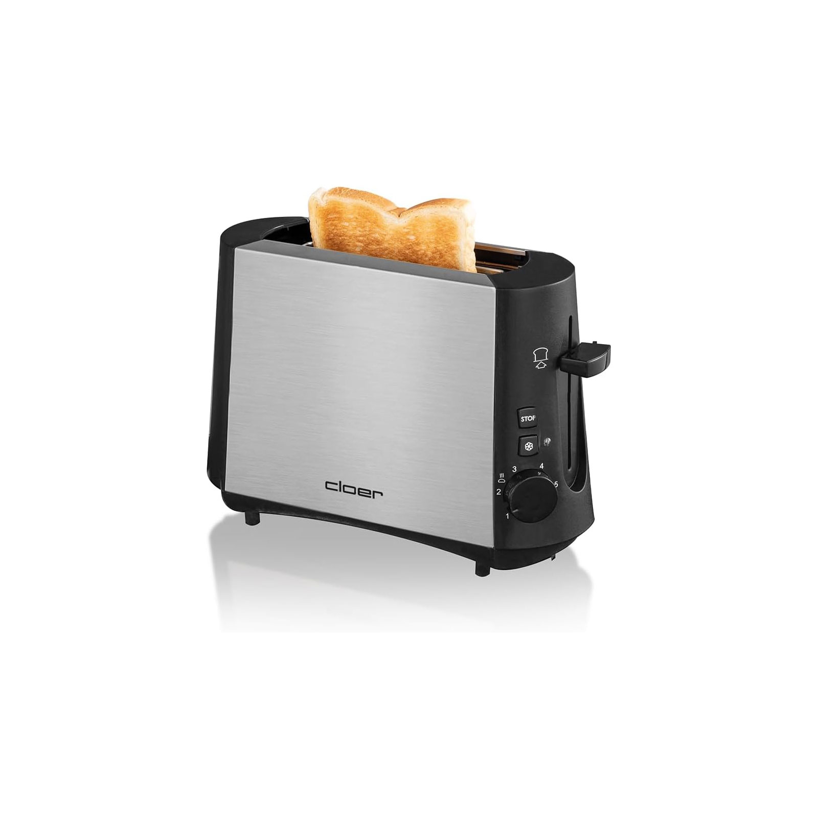 Cloer 3890 schwarz/Edelstahl Toaster