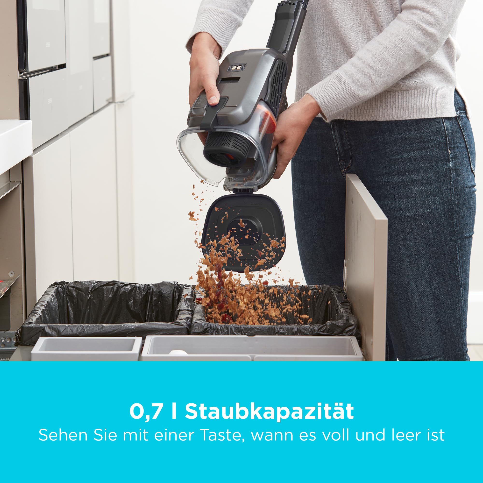 Black + Decker BHHV520BT Akku-Handstaubsauger ohne Stiel
