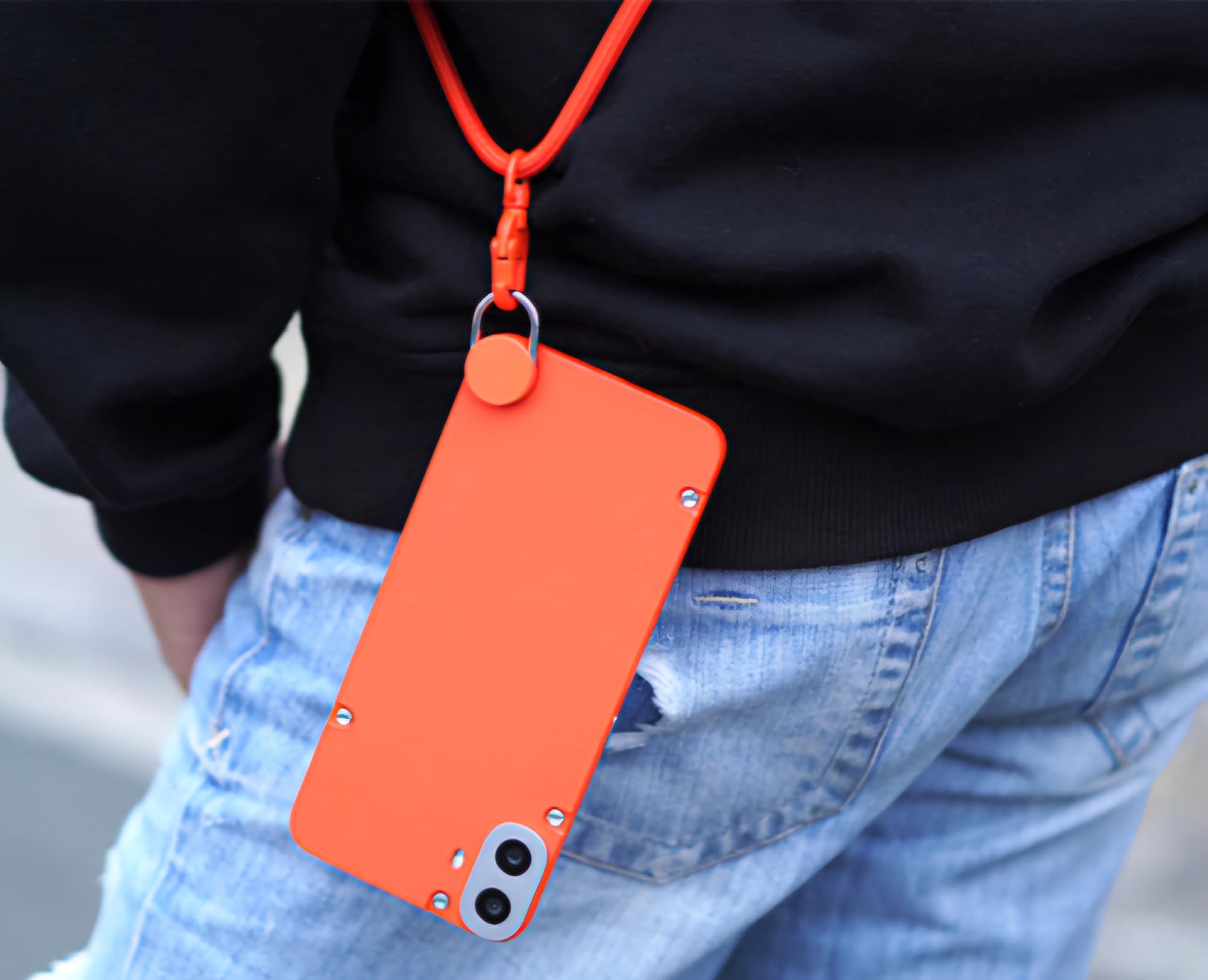 Nothing Phone 1 Lanyard Handyketten orange