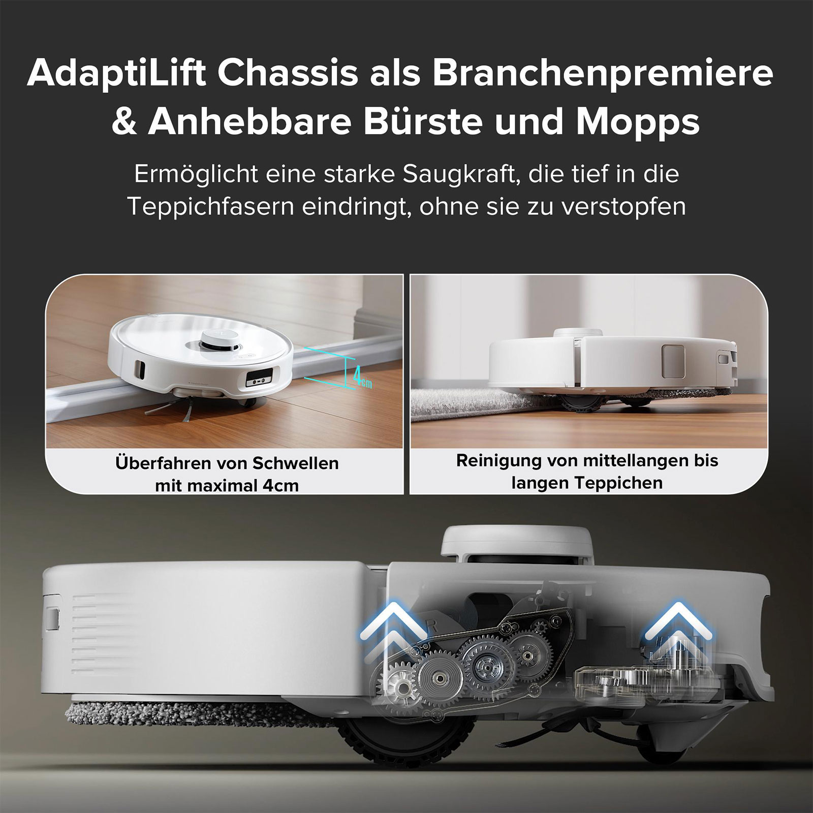 Roborock Qrevo Curv Saugroboter mit Wischfunktion
