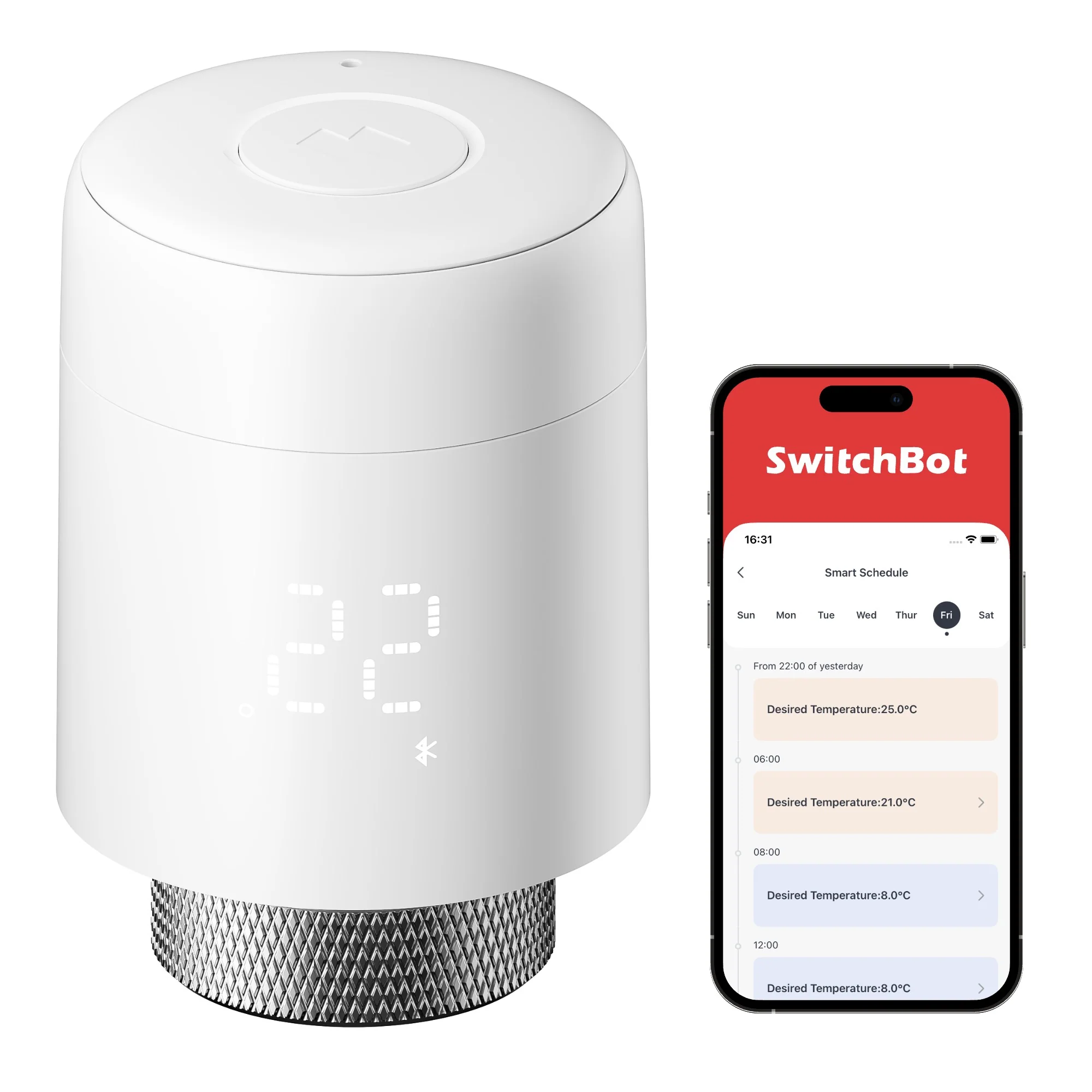 SwitchBot Smartes Heizkörperthermostat Weiß