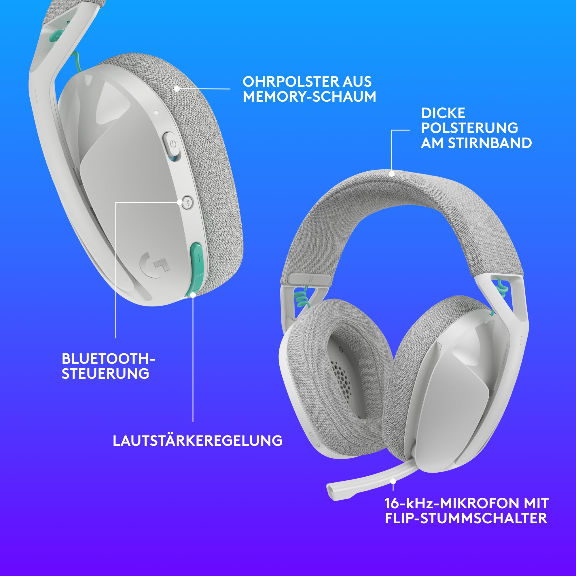 Logitech G321 Lightspeed kabelloses Gaming-Headset Bluetooth