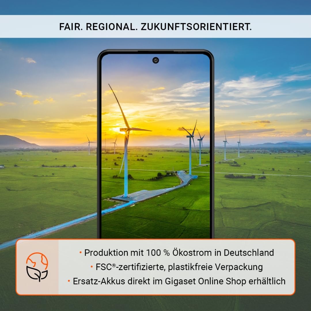 Gigaset GS6 Smartphone – 128GB+8GB RAM - 6,67" FHD+ OLED-Display mit 120Hz