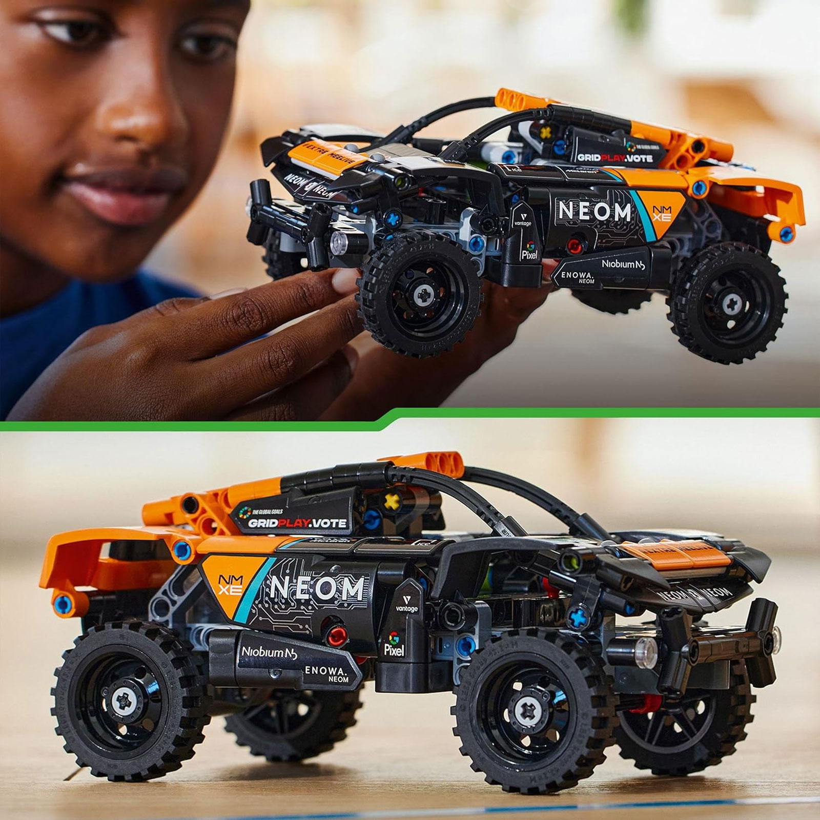 Lego NEOM McLaren Extreme E Race Car