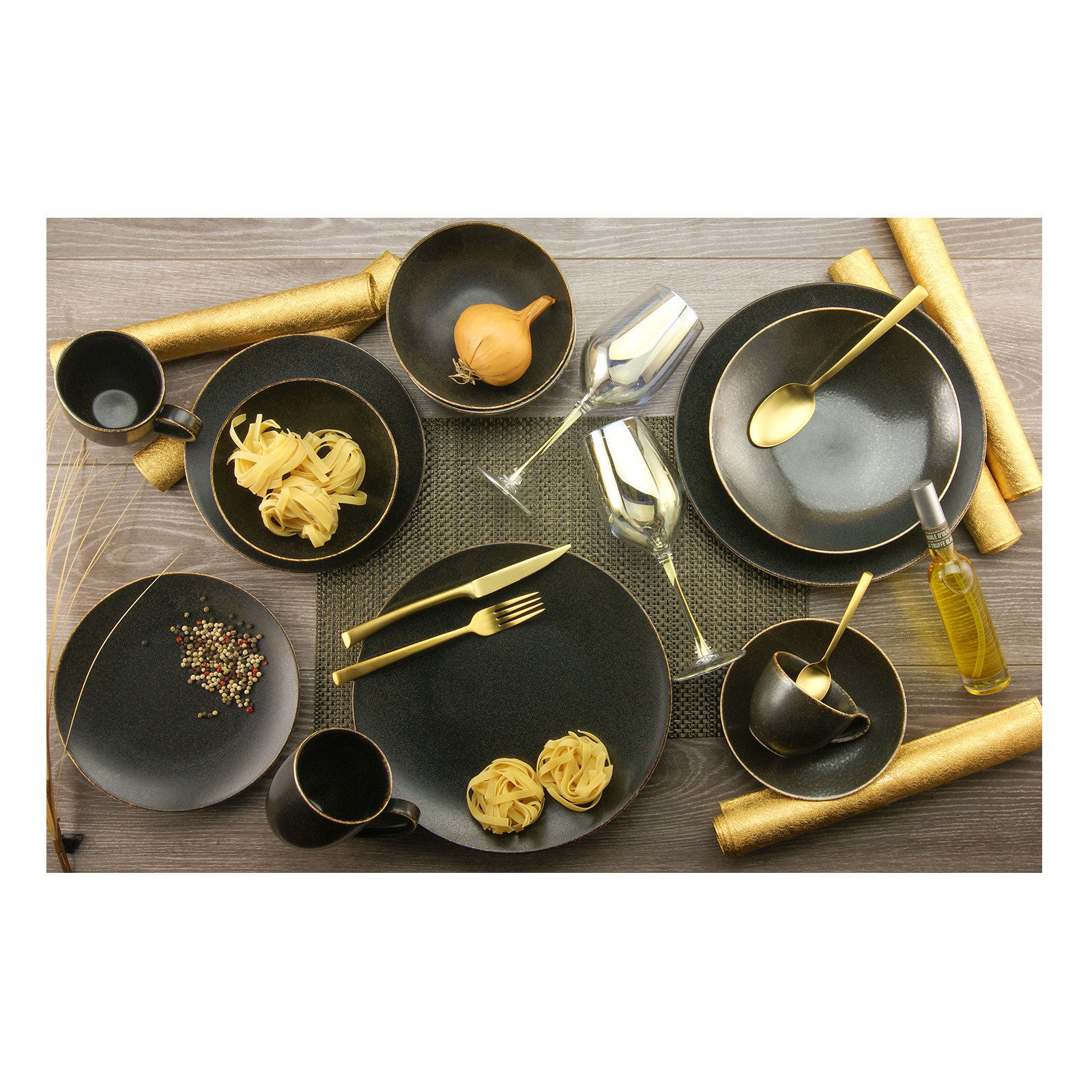 CreaTable 22408 Serie RUSTY Geschirrset Kombiservice 20 teilig