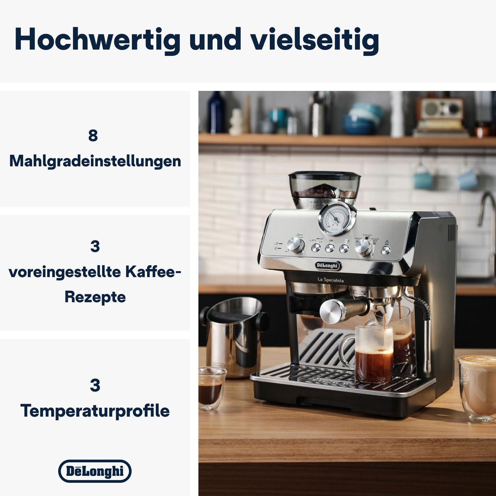 De'Longhi La Specialista Arte EC 9155.MB Espresso Siebträgermaschine Refurbished