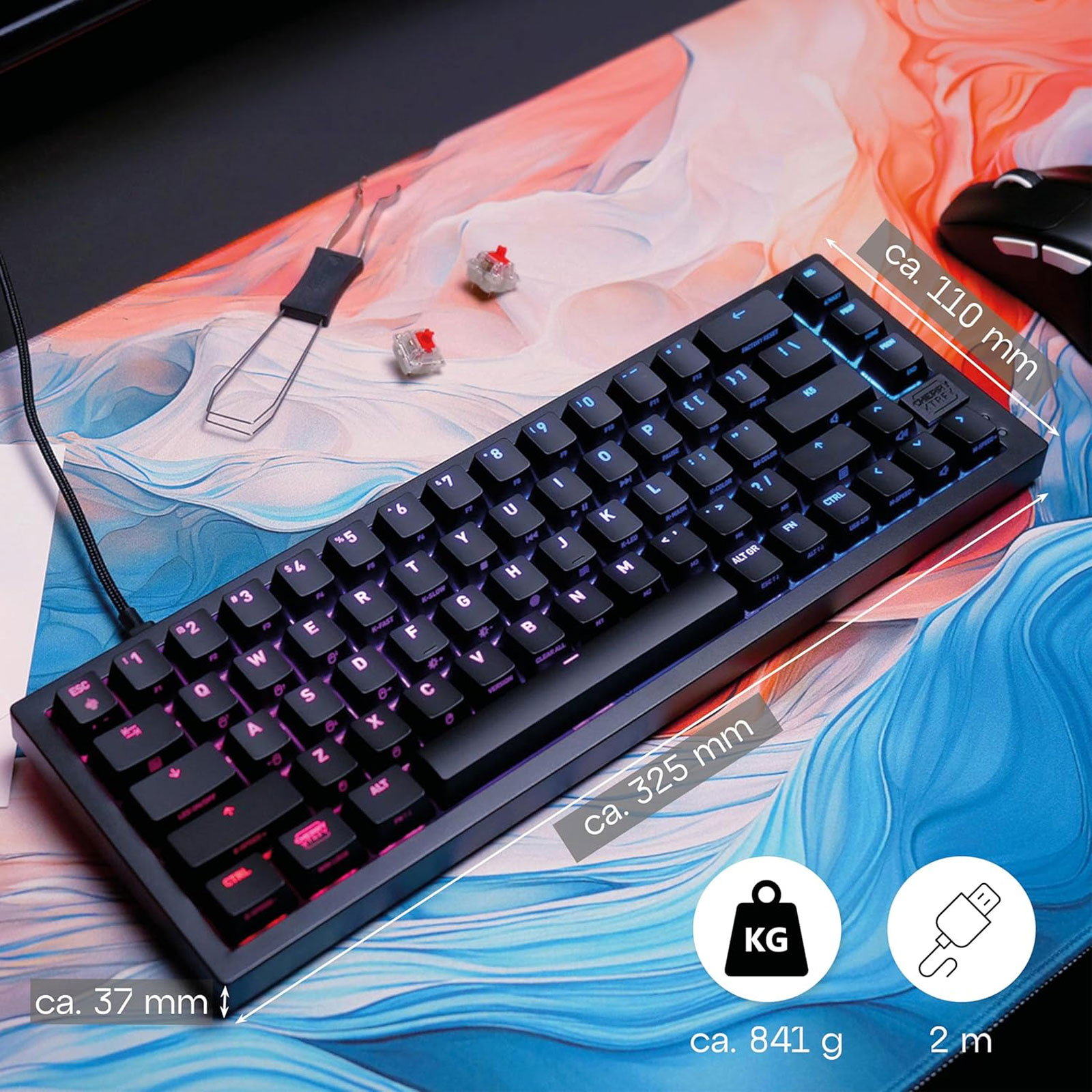 CHERRY XTRFY K5V2 Compact Gaming-Tastatur