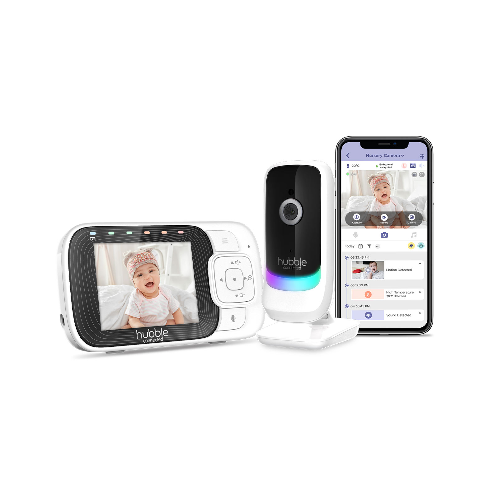 hubble connected Baby-Videophone Nursery Pal Essentials 2,8"