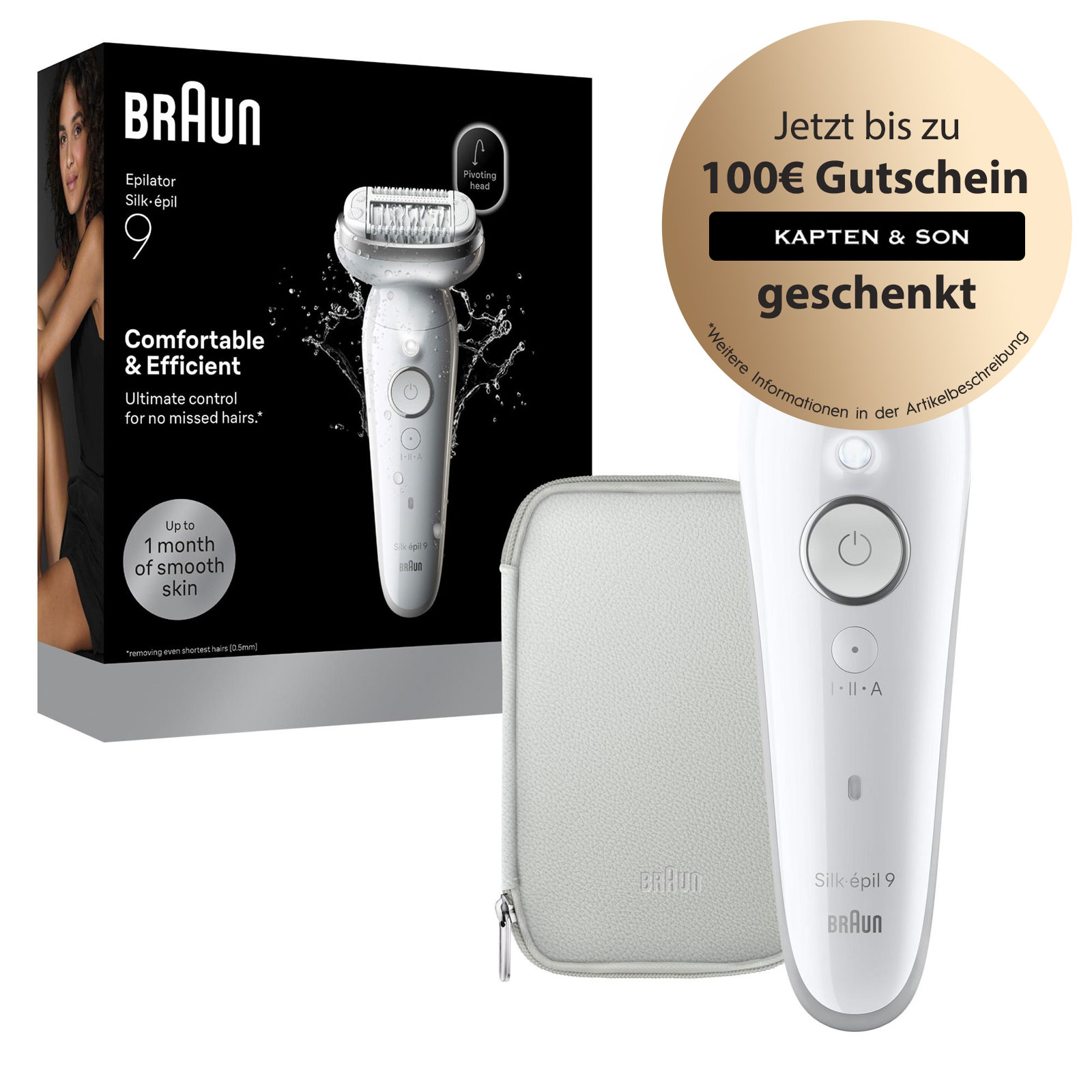 BRAUN Silk·épil 9, Wet & Dry Epilierer