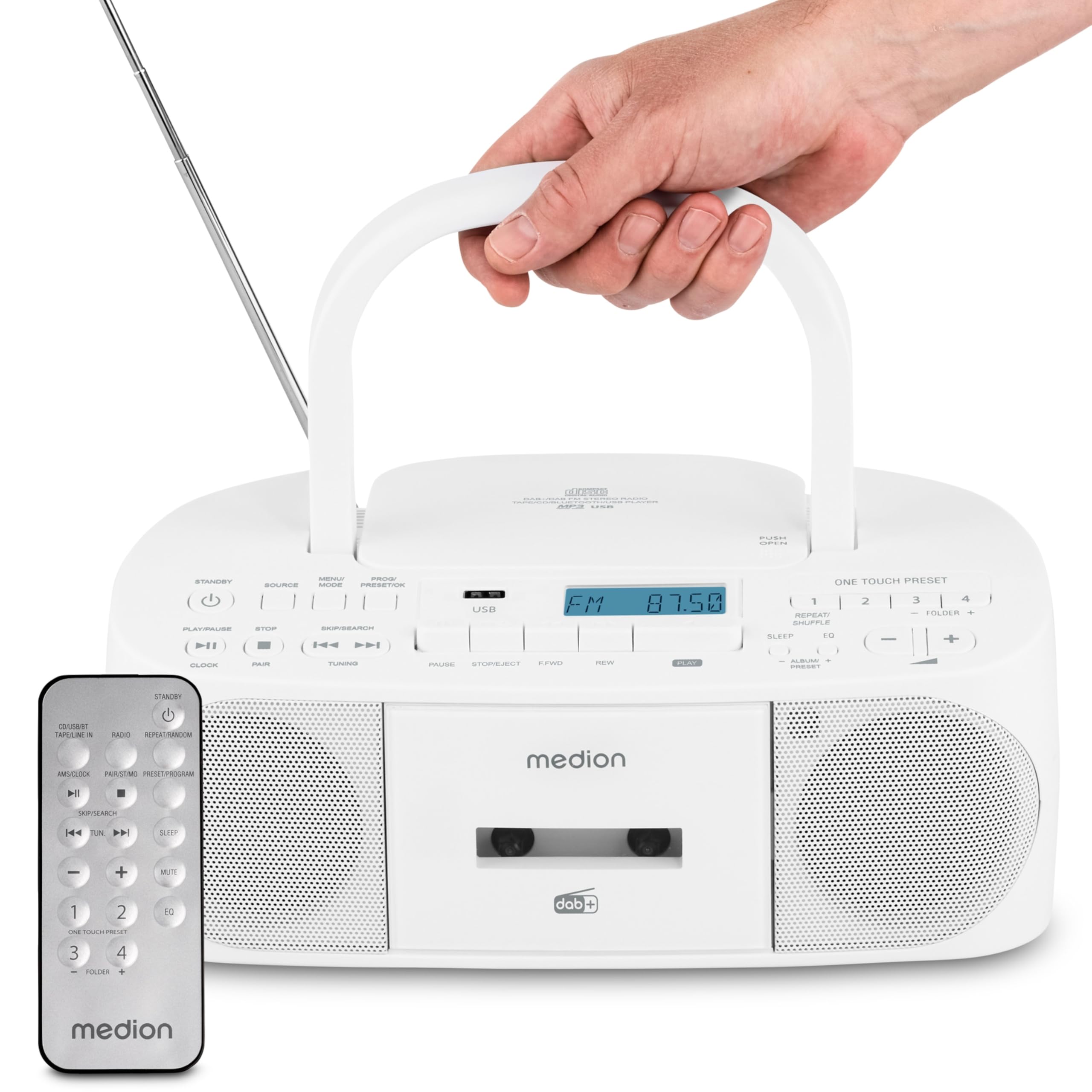MEDION DRX-1 Plus Boombox tragbares DAB+ UKW Radio