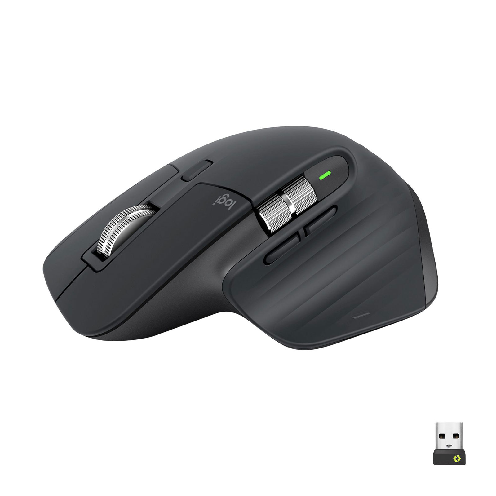 Logitech MX Master 3S kabellose Maus rechts RF weiß