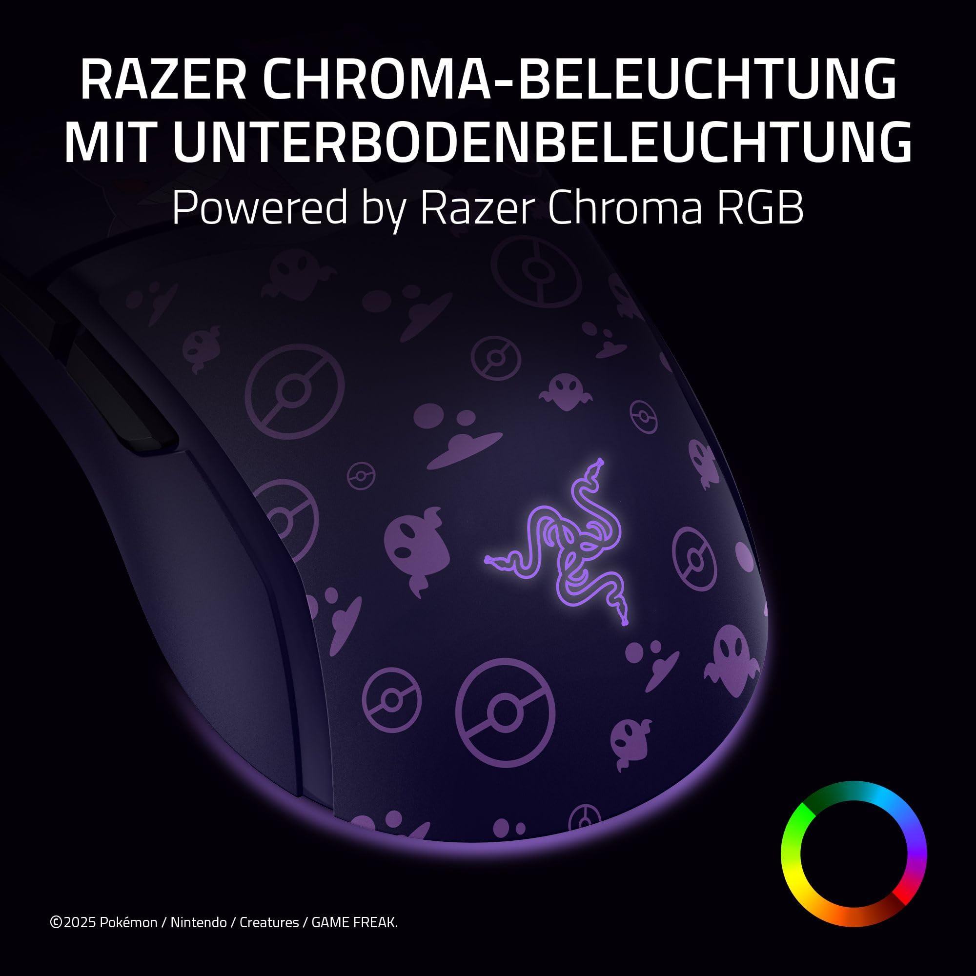 Razer Cobra Gengar Edition - Leichte kabelgebundene Gaming-Maus
