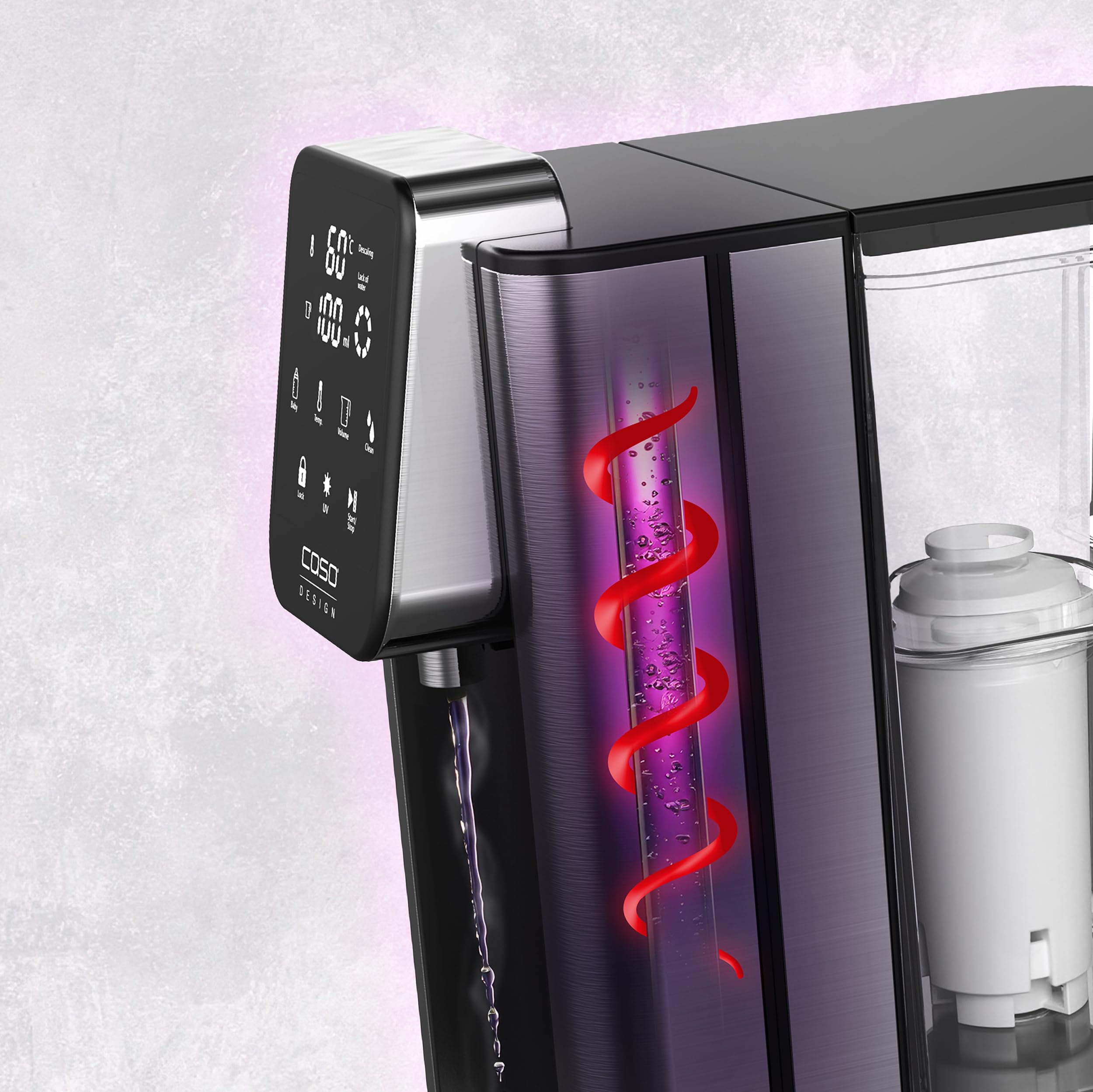 CASO HW 666 Inox UV - Heißwasserspender mit UV-Technologie