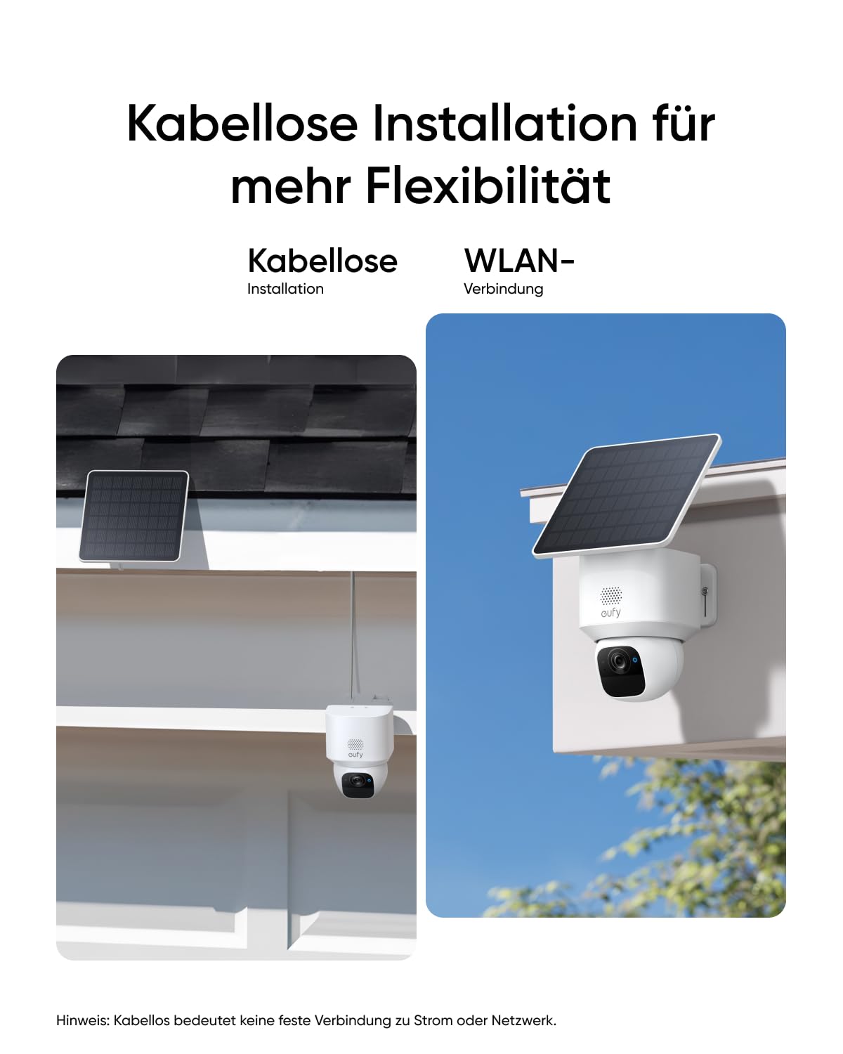 eufy eufyCam Solo E30, Solar Überwachungskamera Außen, 360° Schwenk, KI-Tracking