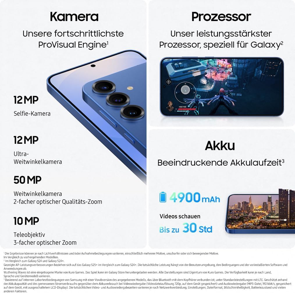 SAM Galaxy S25 S931B 256GB blau