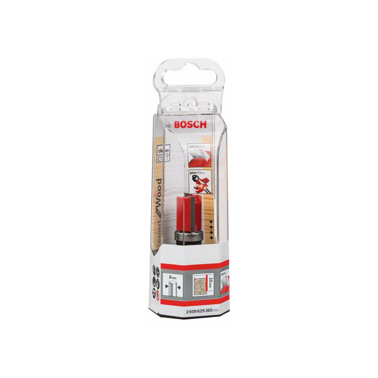 Bosch Professional Buendigfraeser Expert for Wood Laminate, 8 mm, D1 16 mm, L 20 mm, G 60 mm
