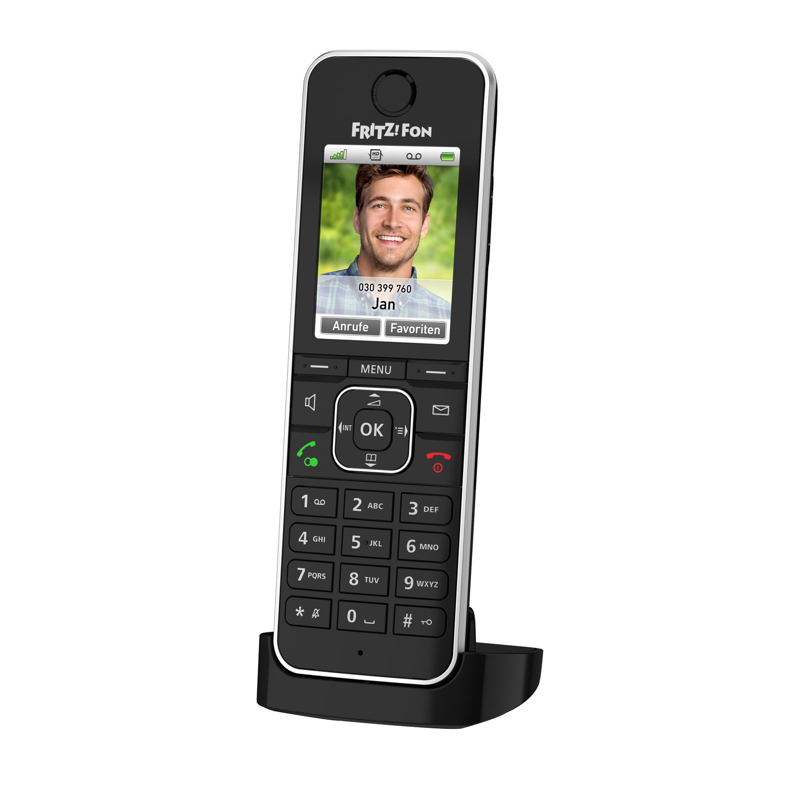 AVM FRITZ!Fon C6 Black Schnurloses Telefon