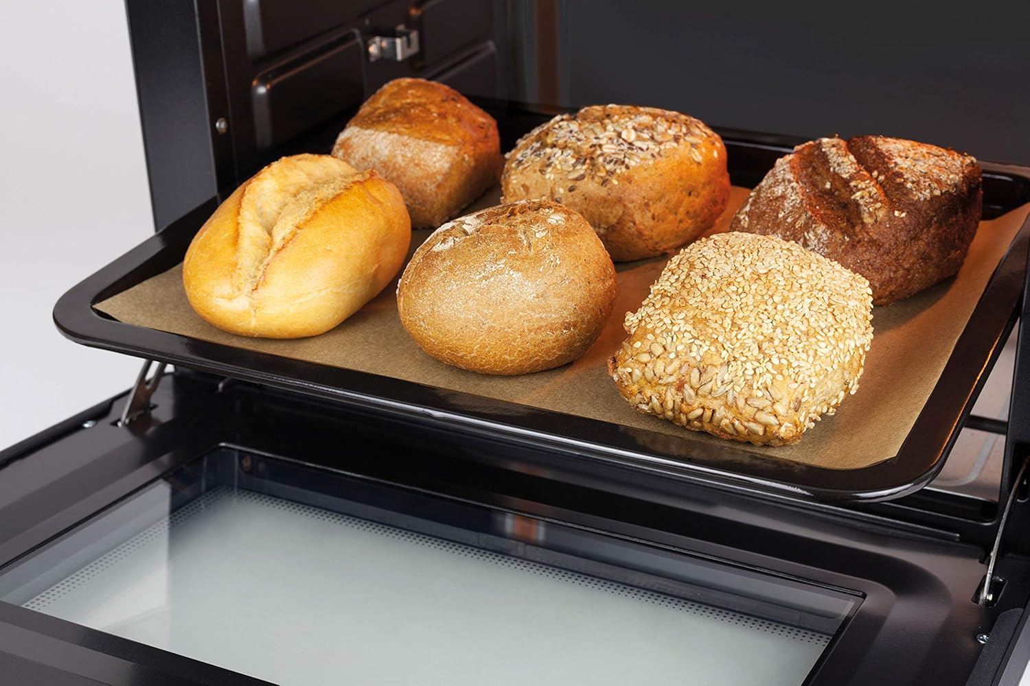 Caso 2970 TO20 Design-Backofen mit Heißluft Cool Touch-Funktion schwarz