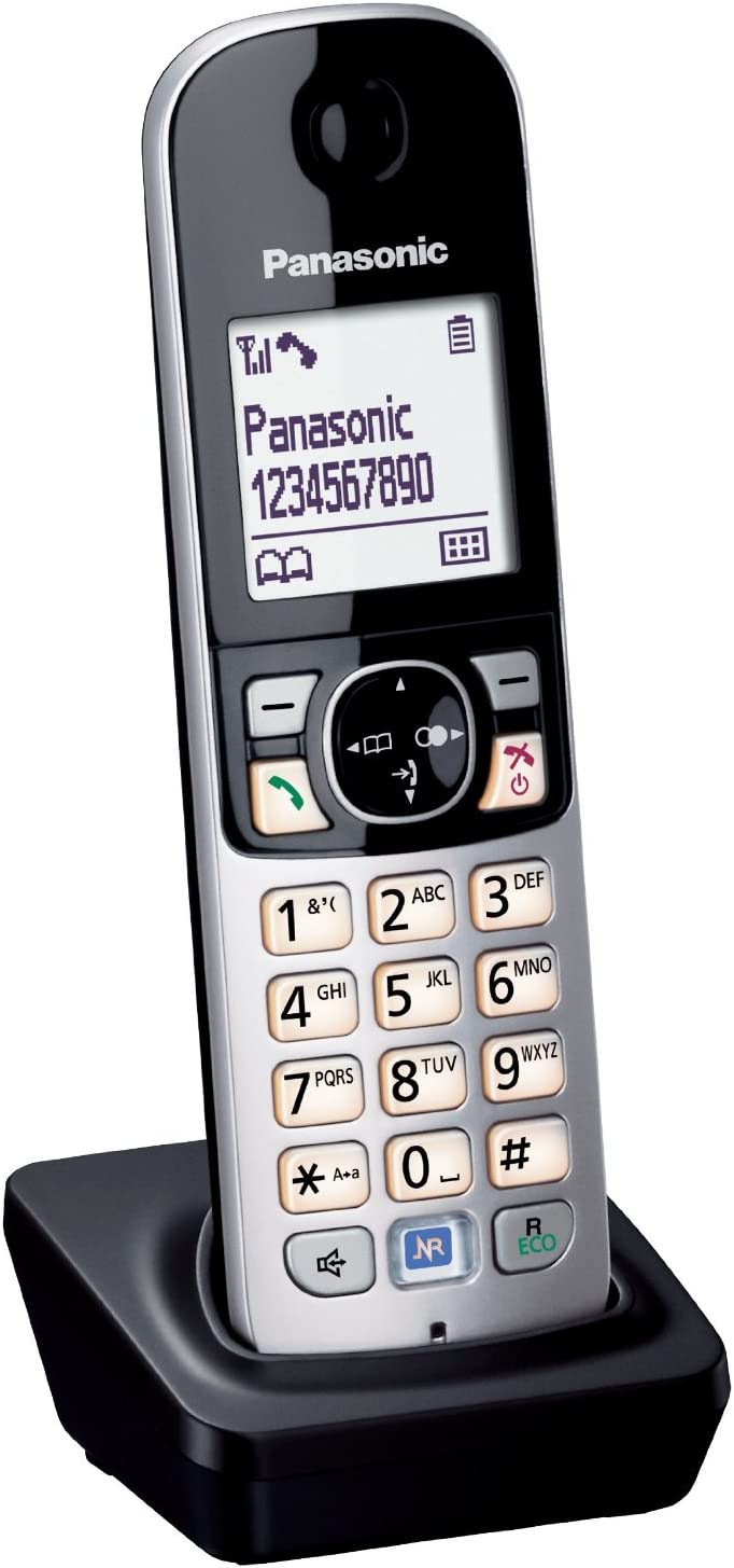 Panasonic KX-TGA 681 EXB schwarz DECT Mobilteil für KX-TG68xx Serie inkl. Ladeschale