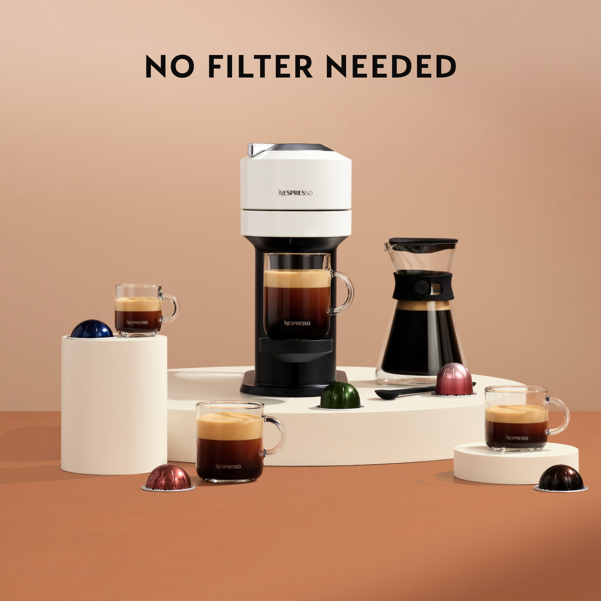 DeLonghi ENV120.W Vertuo Next Basic Nespressoautomat + Travel Mug 400ml