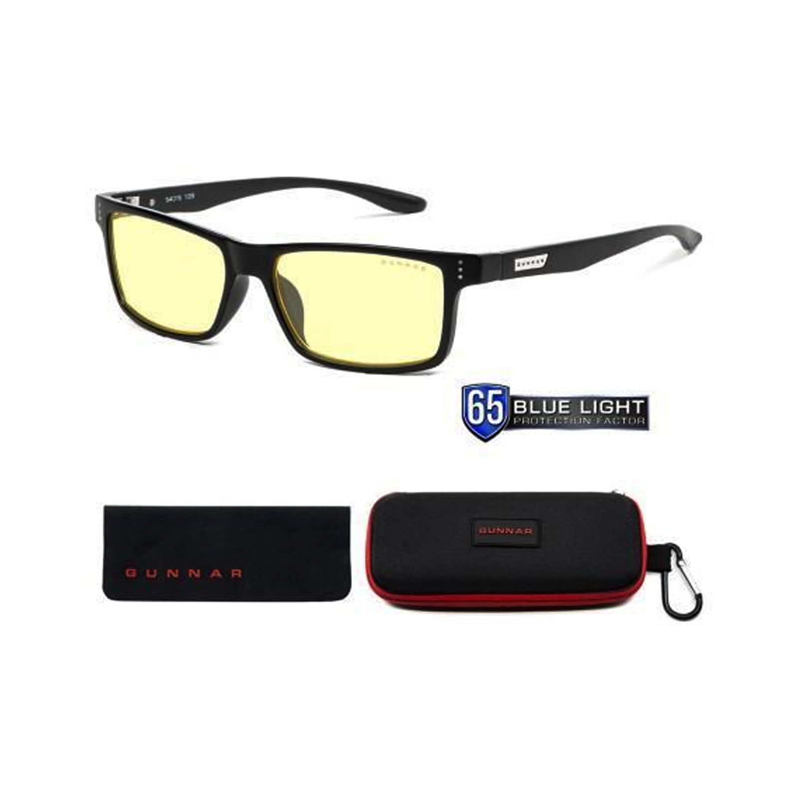 Gunnar Gaming Brille Cruz 12+, Onyx - Amber (Computerbrille für Teenager)