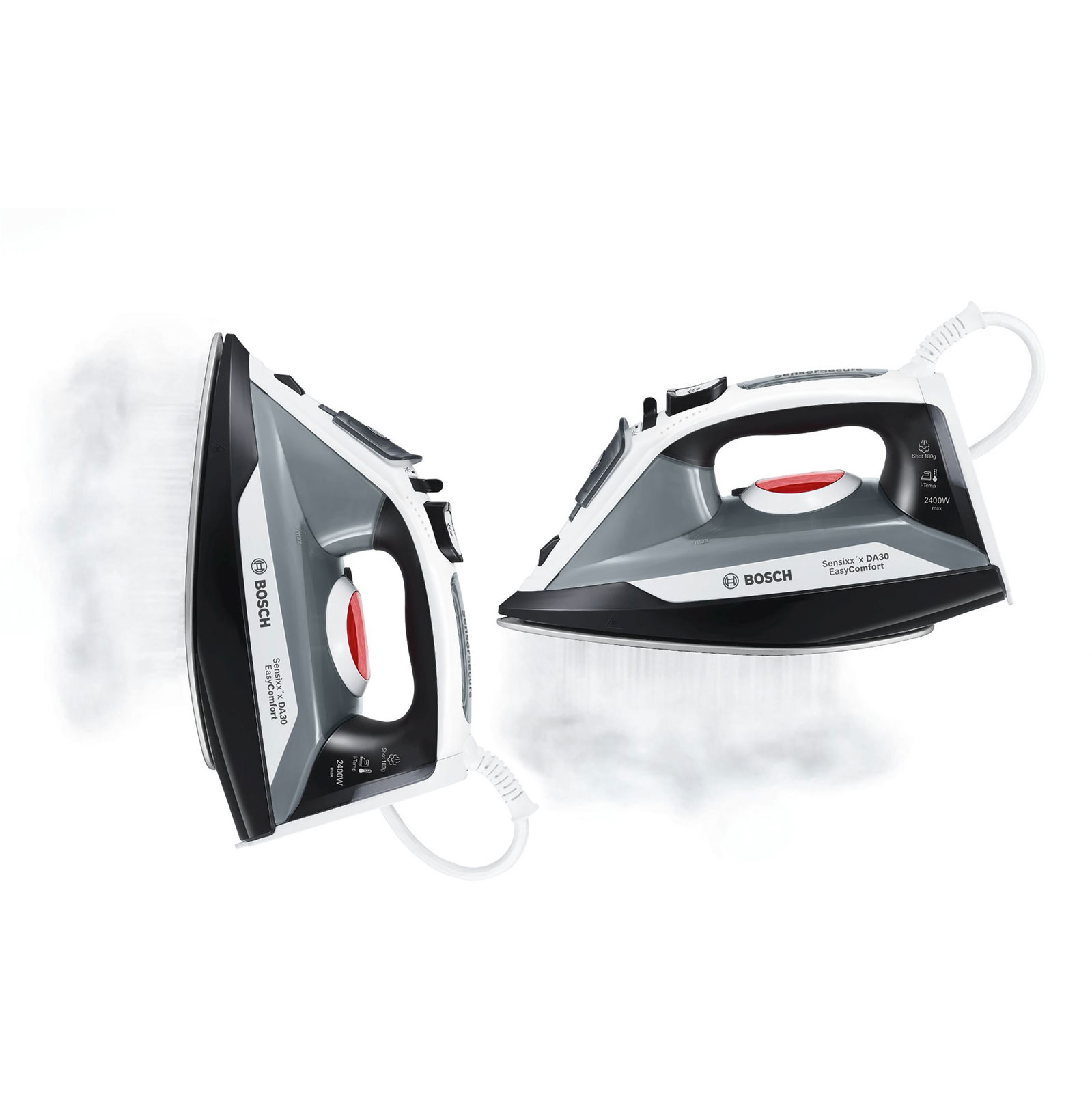 Bosch TDA30EASY Dampfbügeleisen CeraniumGlissèe 2400 W schwarz/weiß