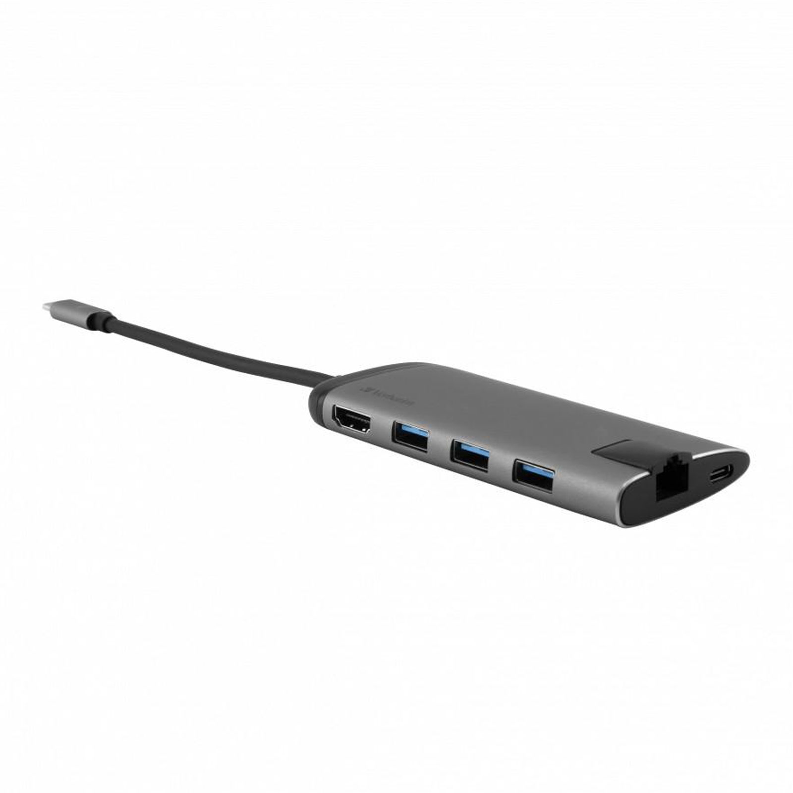 Verbatim USB-C Multiport Hub 3x USB 3.1, HDMI, SD, RJ45 Adapter Schwarz