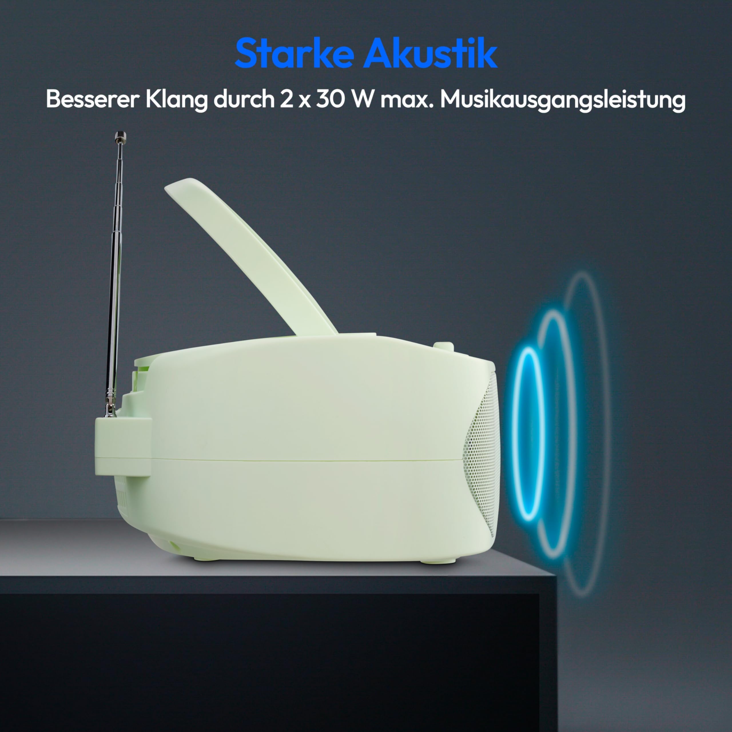 Medion LIFE E65010 Boombox Radiorekorder USB mit CD-Spieler und Kassettendeck