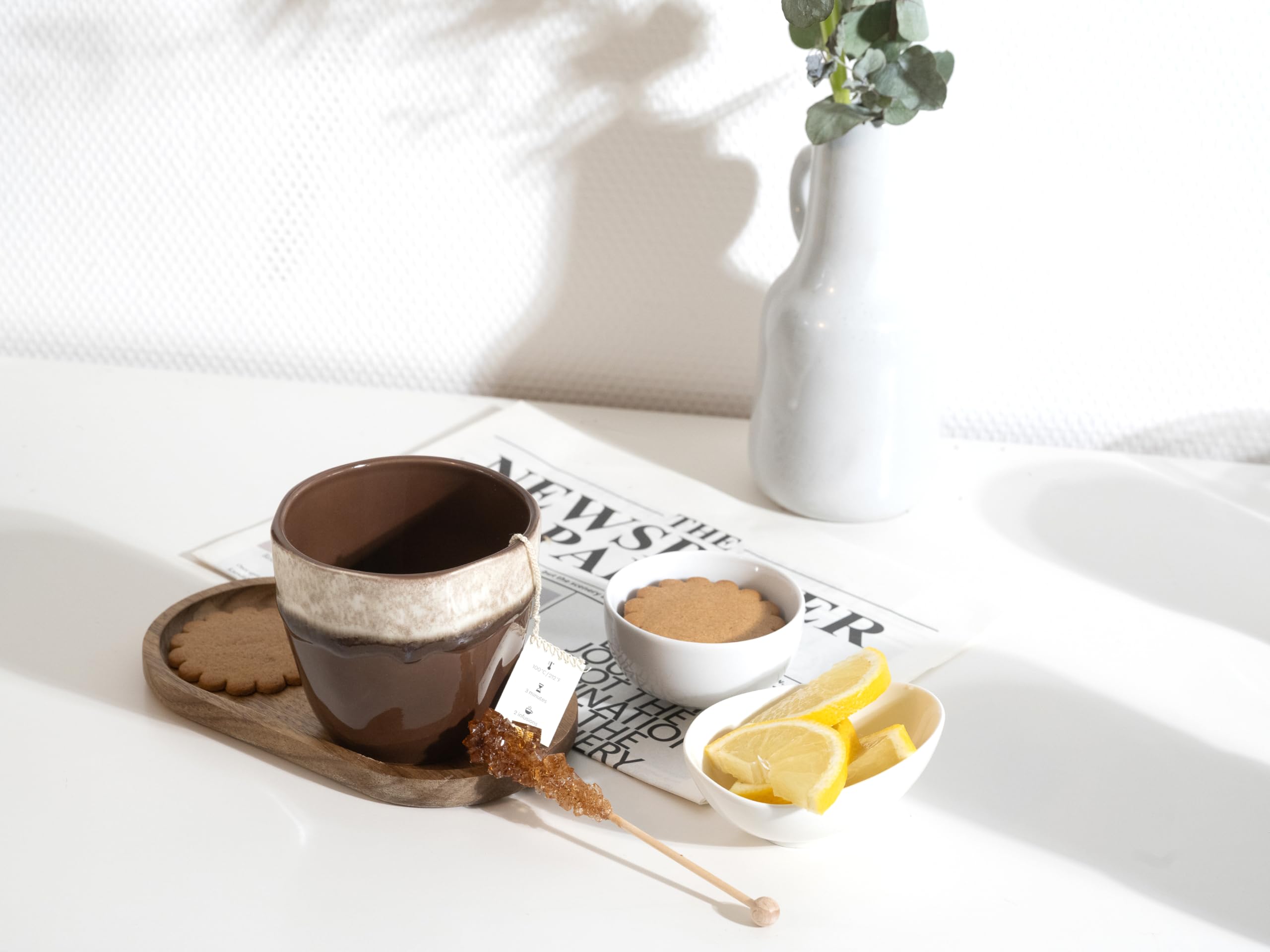 Creatable, 24739, Serie Squeezy Mocha Mousse, 4-teiliges Geschirrset für 4 Pers.