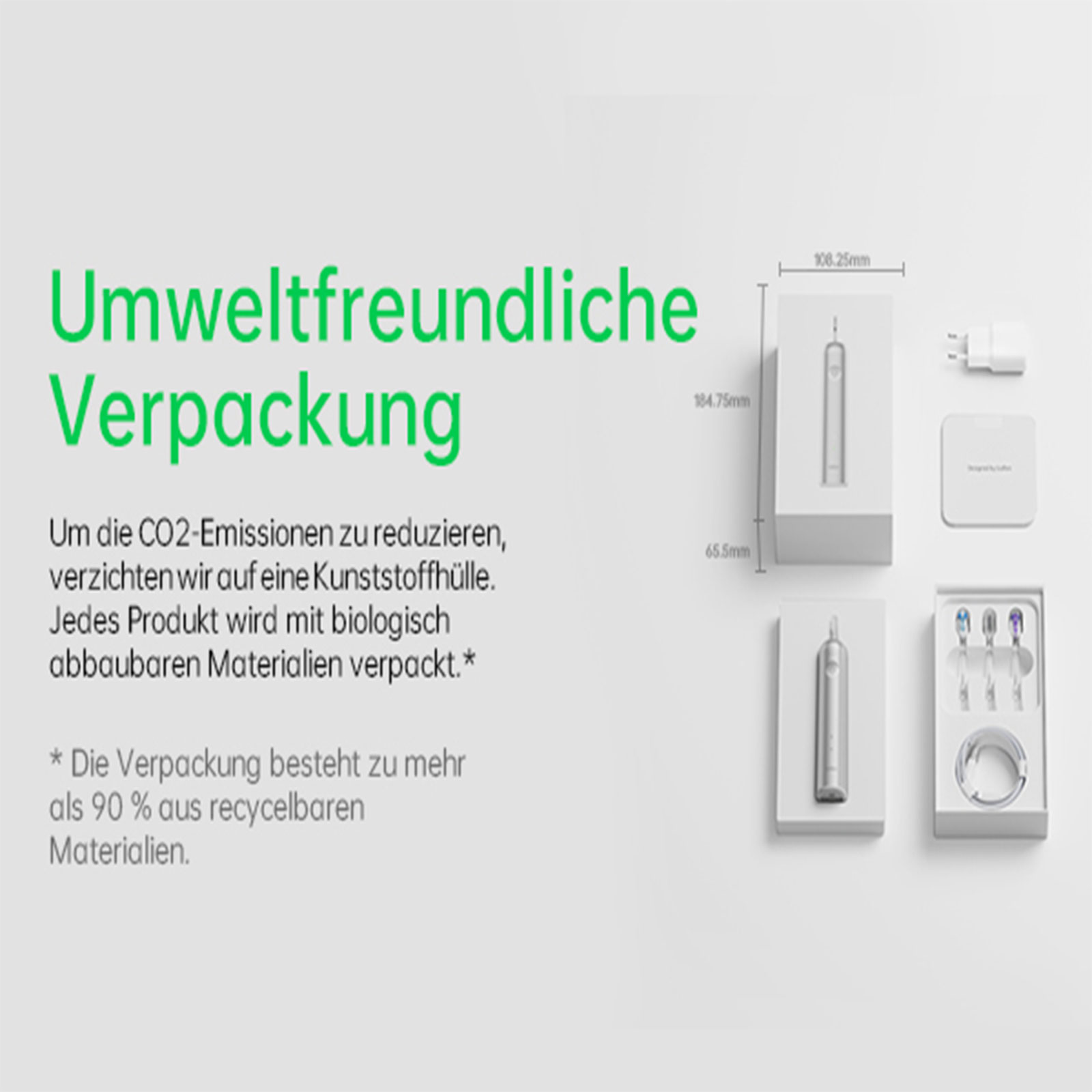 Laifen Wave Alu Elektrische Zahnbürste Silber