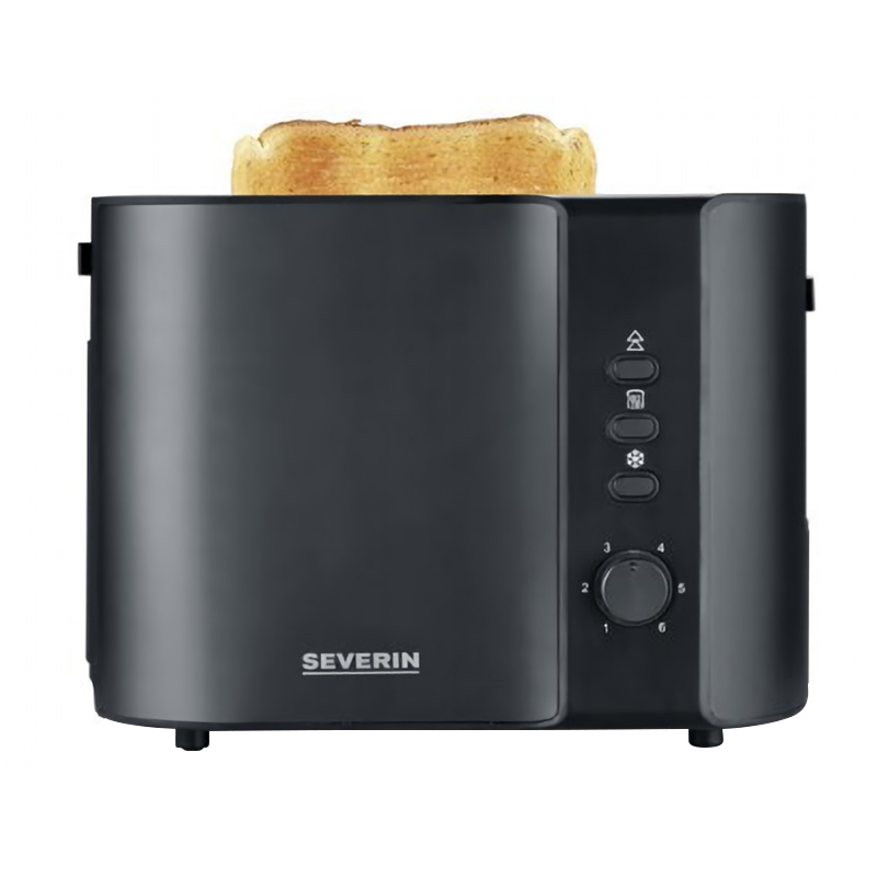 Severin AT 9552 Toaster schwarz-lackierter Edelstahl