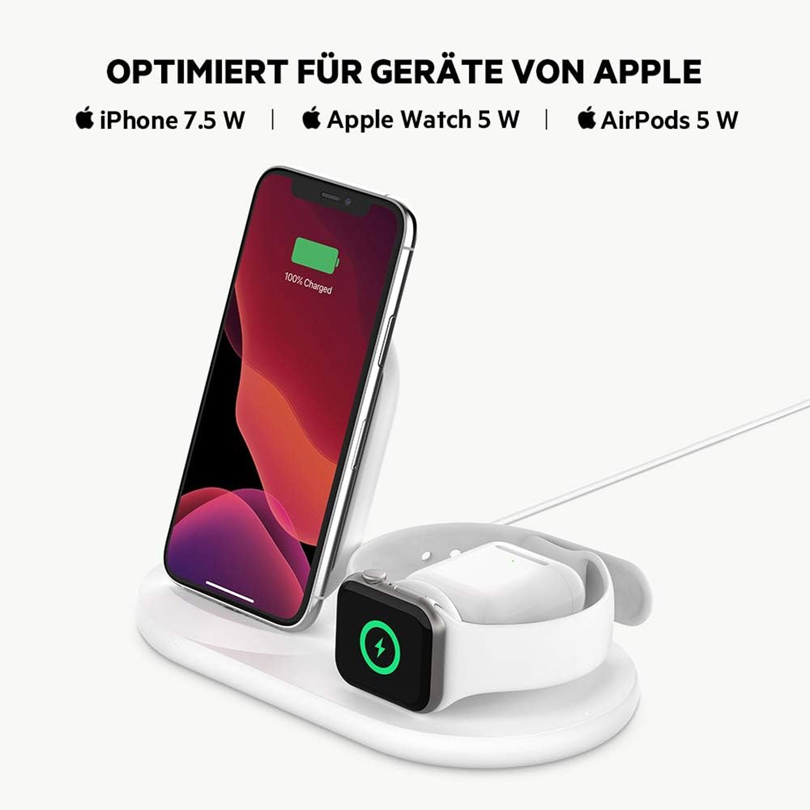 BELKIN Drahtloses BOOST CHARGE 3-in-1-Ladegerät