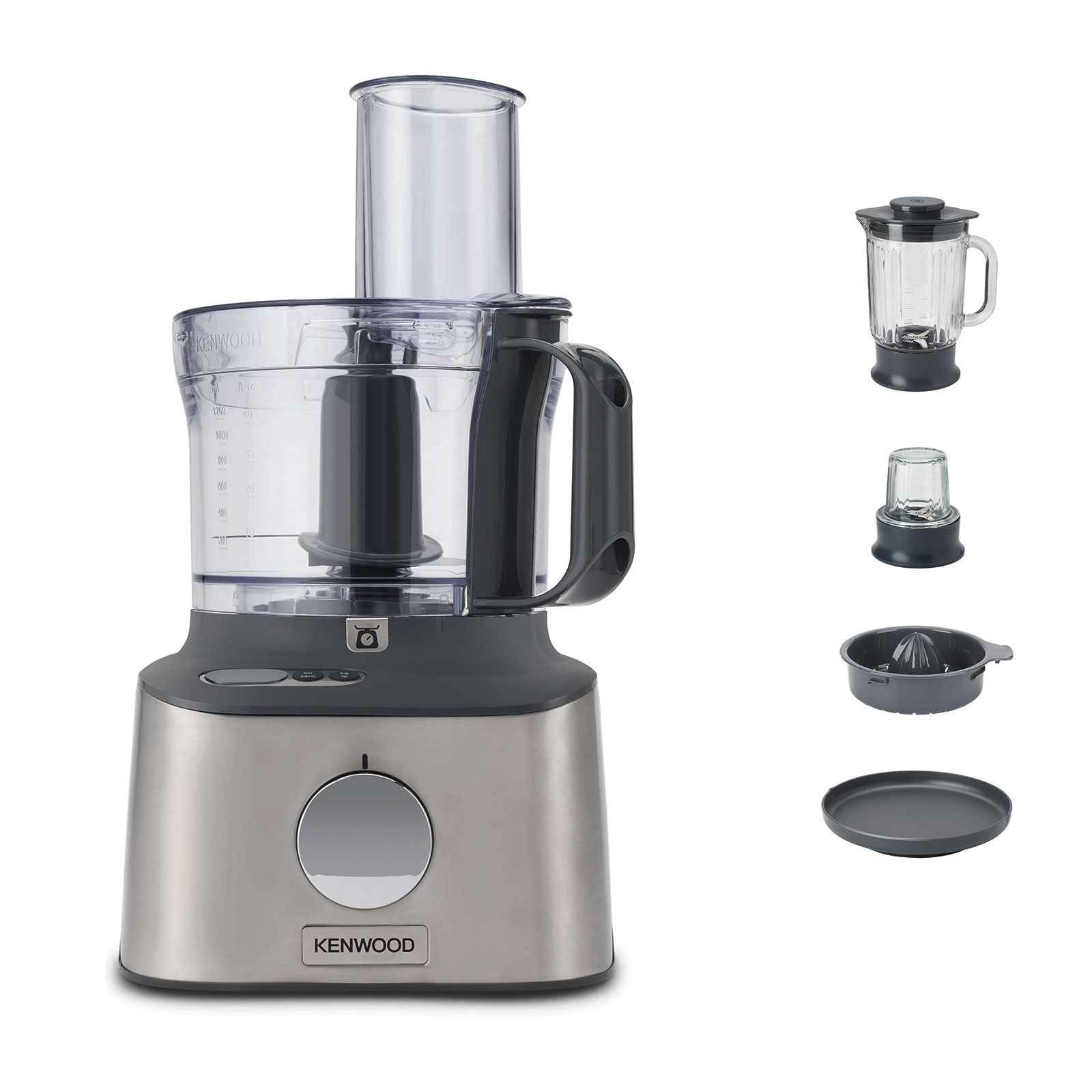 Kenwood FDM 313SS MULTIPRO COMP.+ Kompakt-Küchenmaschine Set silber
