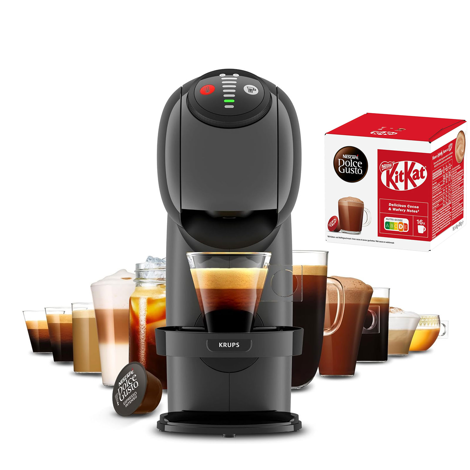Krups KP243B.25 Dolce Gusto GENIO S + 1 Pck. KitKat