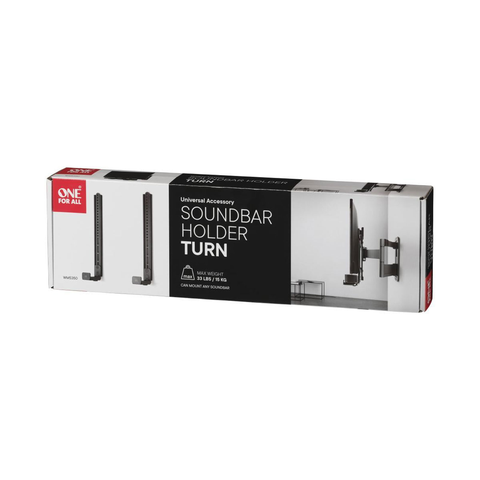 One For All Universelle Soundbar-Halterung TURN (WM5350) One For All Universelle Soundbar-Halterung TURN (WM5350)