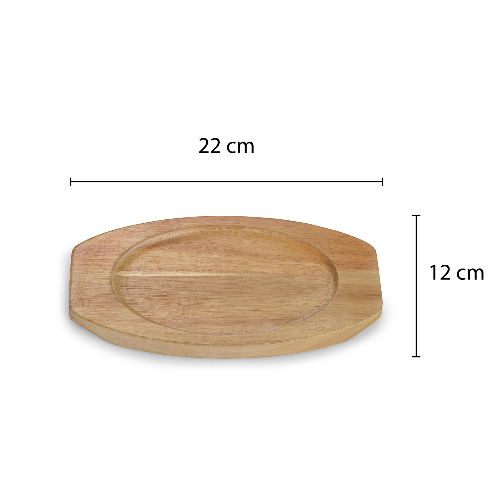 Echtwerk EW-GE-1344 Servierschale Gusseisen Auflaufform mit Servierbrett Grillpfanne Big-Edition