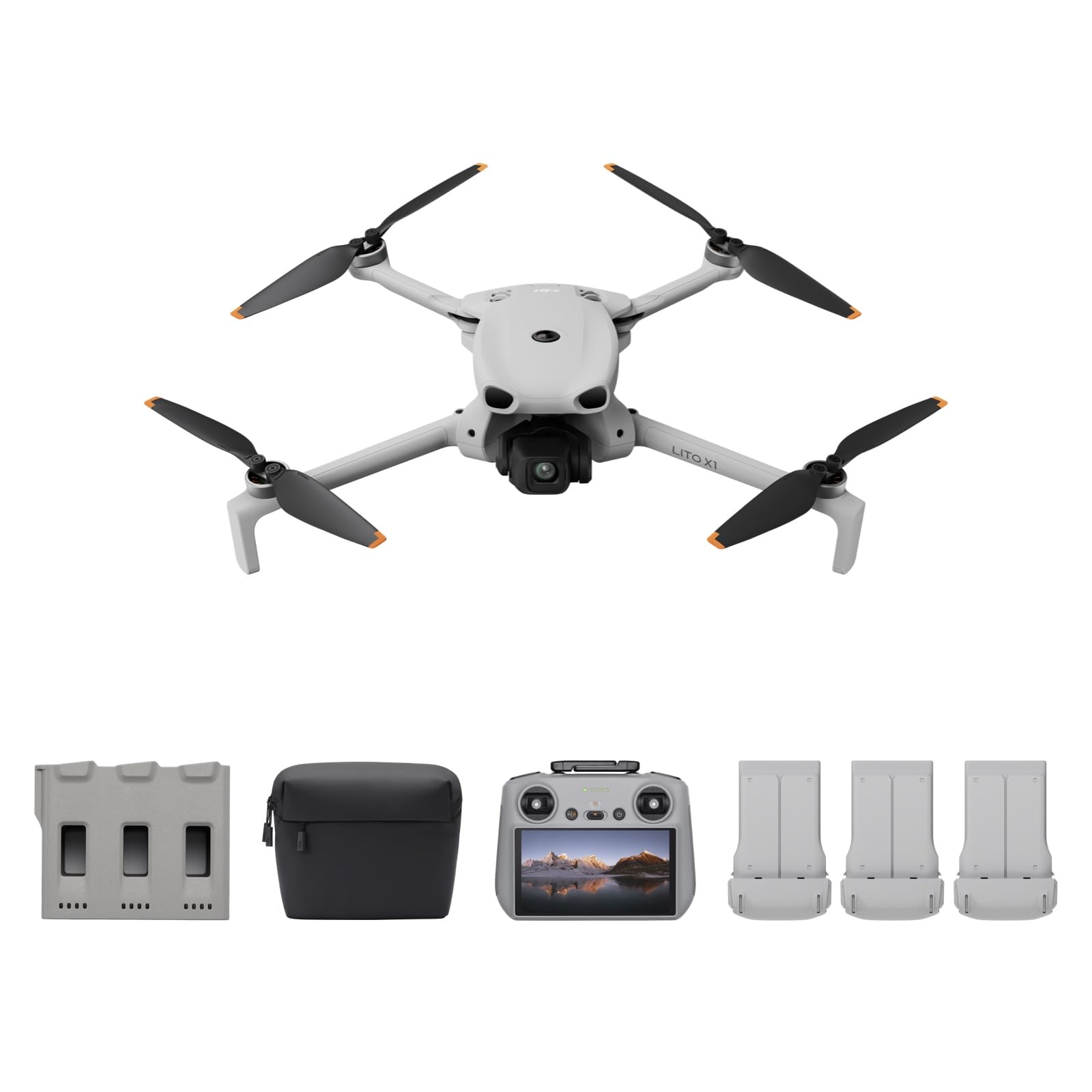 DJI Lito X1 Fly More Combo Plus mit DJI RC 2, 4K Kameradrohne für Einsteiger