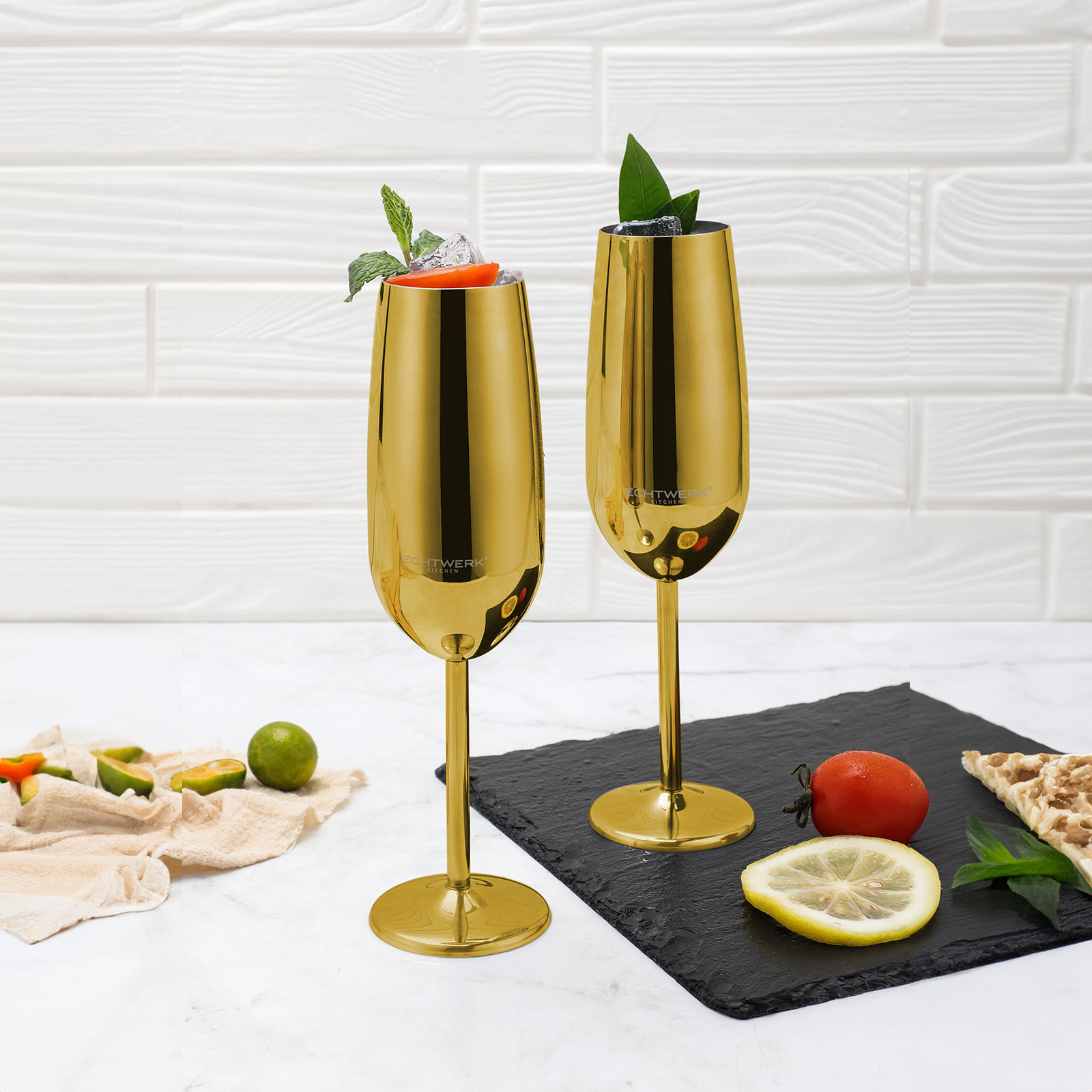 Echtwerk  Sekt-/Champagnerkelch Set 2tlg 