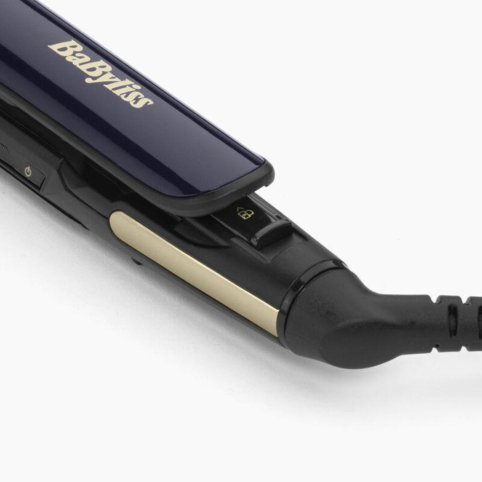 BaByliss ST484E Black Onyx Glätteisen (Advanced Ceramics™-Heizsystem, 5 Temperaturstufen von 130°C bis 235°C, Keramikplatten mit schwarzem Onyx, Ionen-Technologie mit Anti-Frizz Effekt, 15 Sekunden Aufheizzeit, automatische Abschaltfunktion