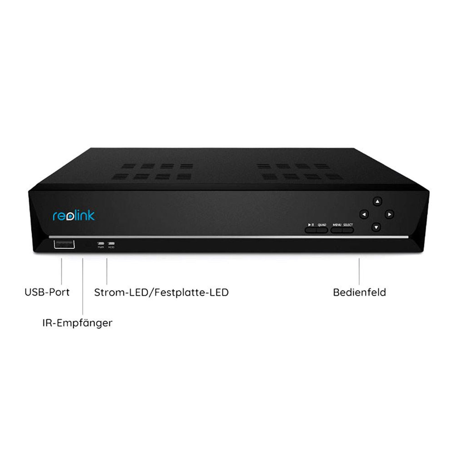 Reolink RLN16-410 16 - Kanal Netzwerk Videorekorder, inkl. 3 TB Festplatte